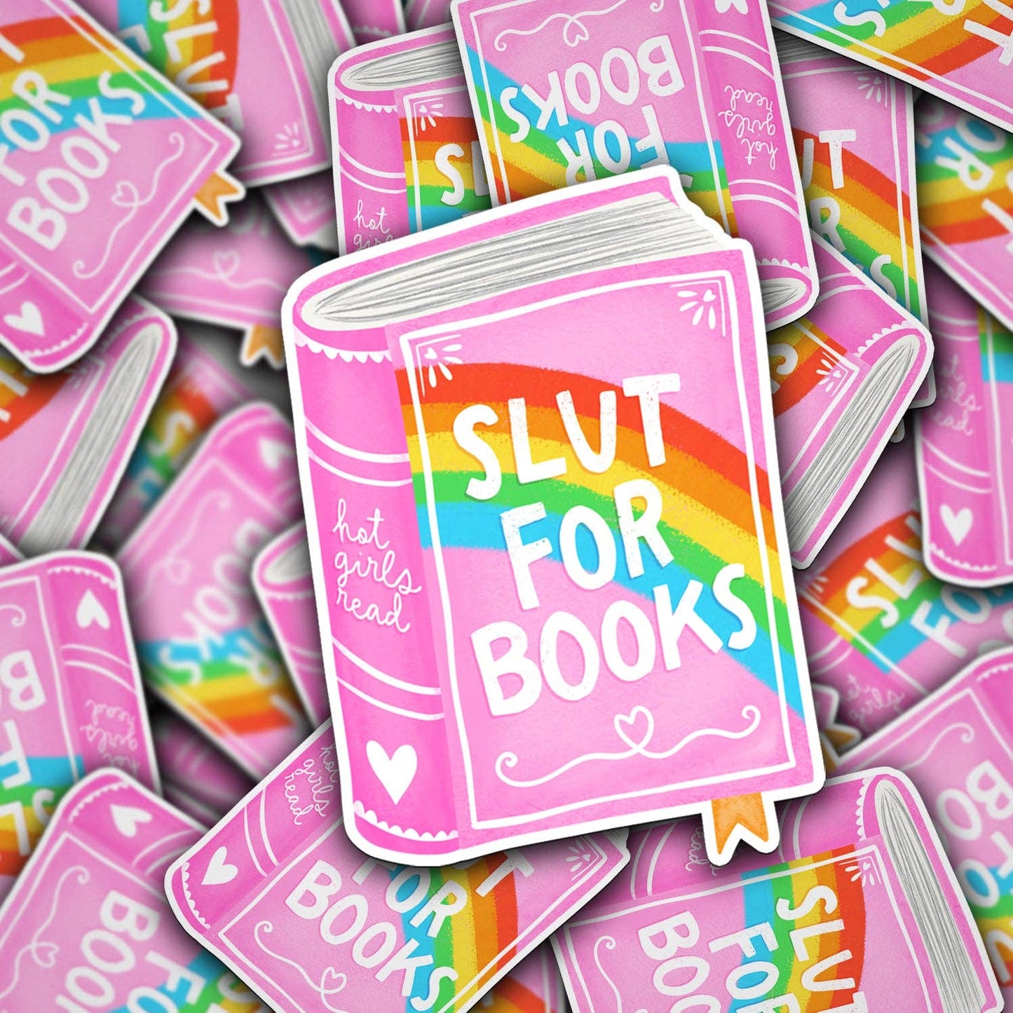 Slut For Books | Waterproof Vinyl Sticker