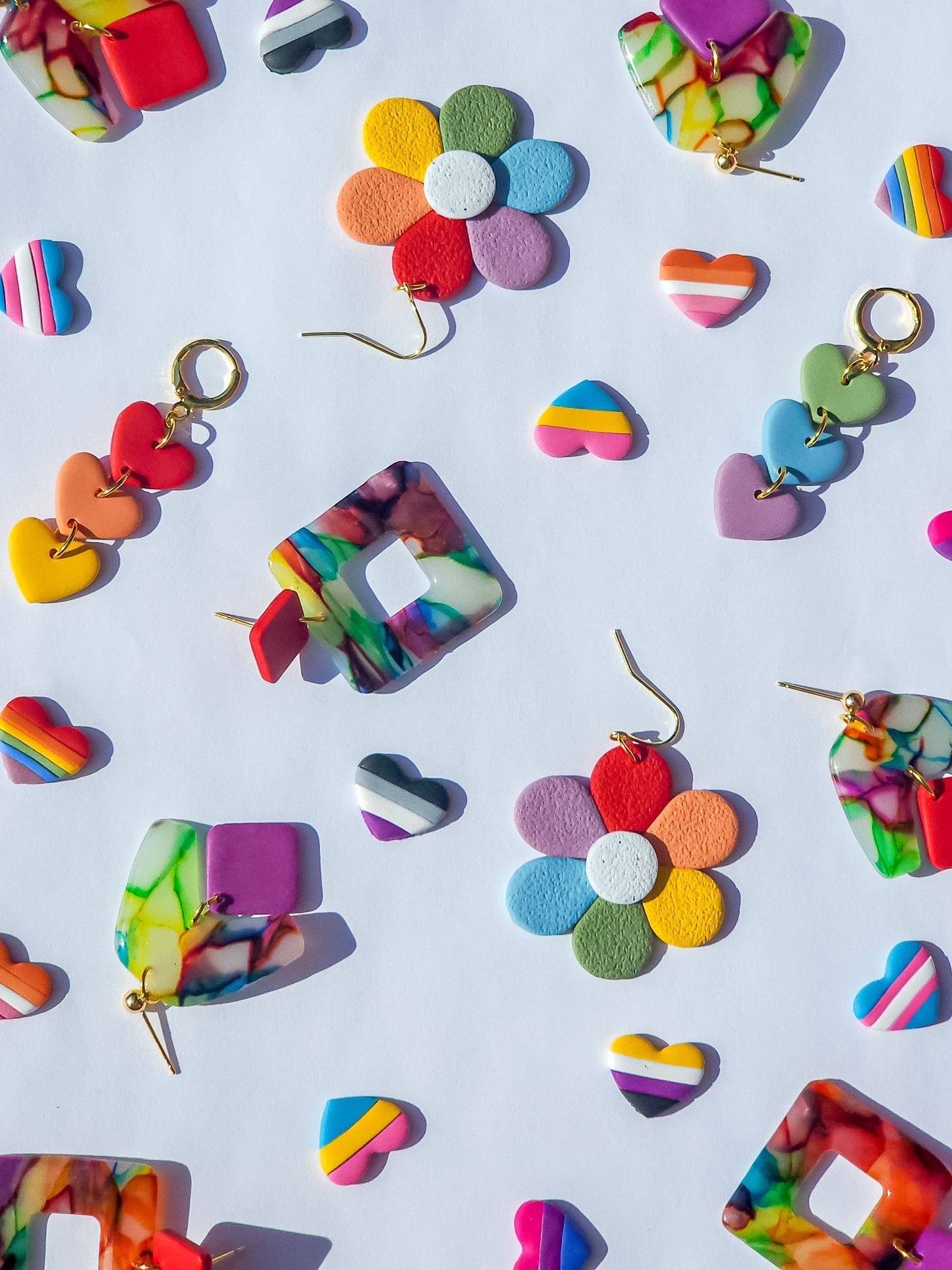 Pride Hearts - Shoe Charms