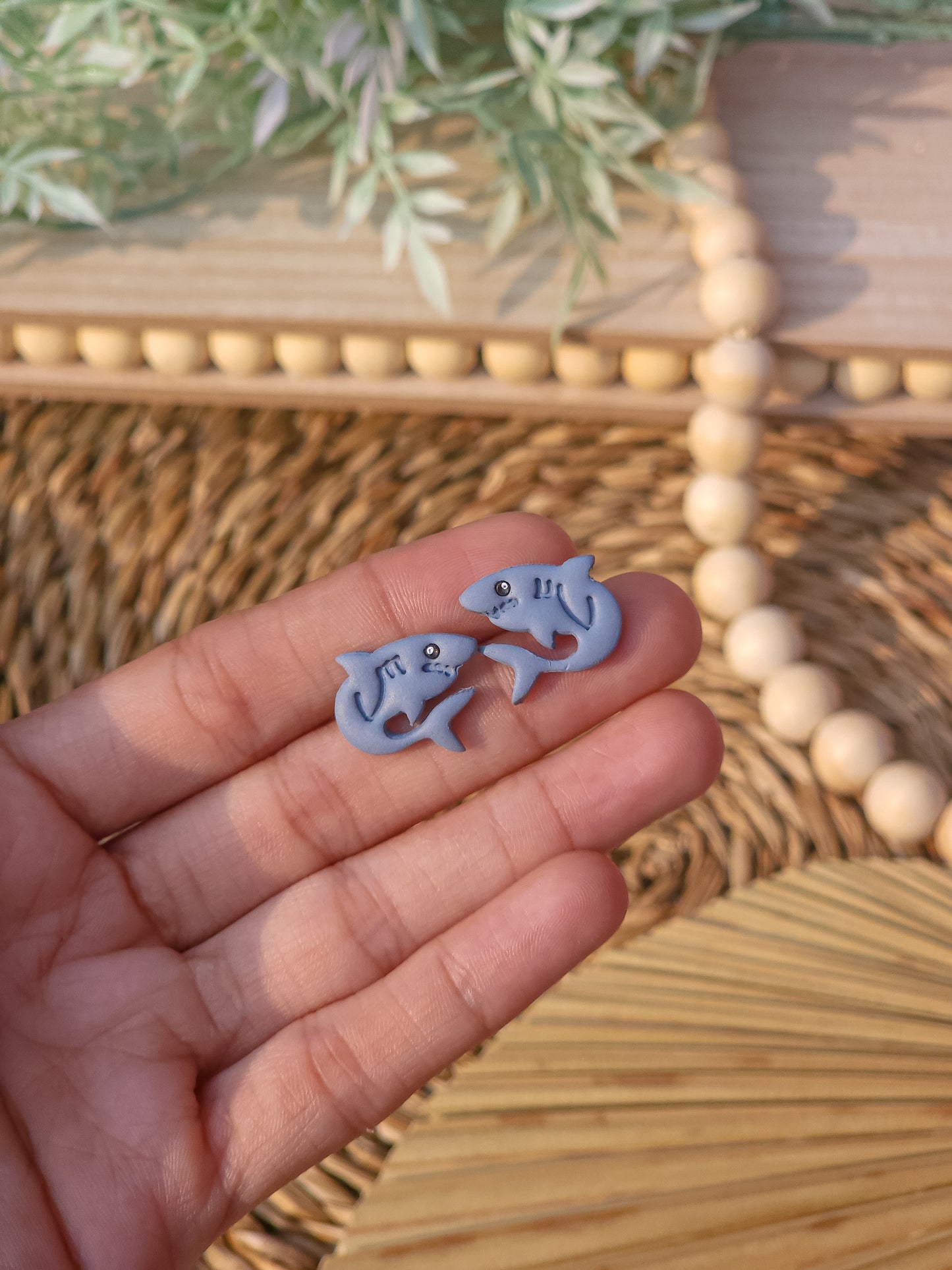Summer Sharks - Stud Earrings