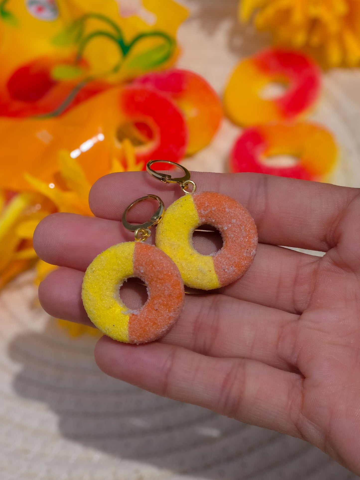 Peach Ring Huggies
