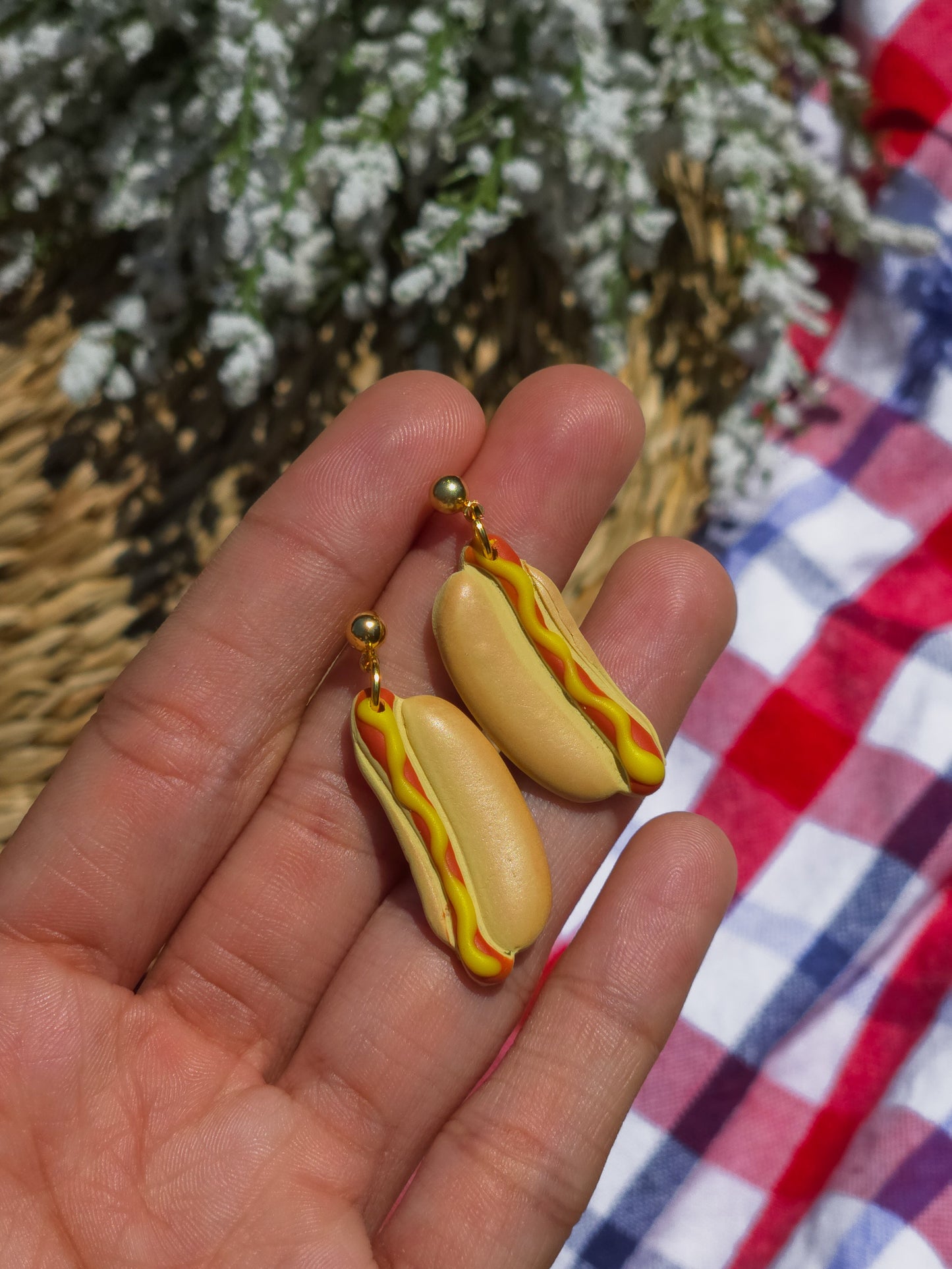 Hot Dog Earrings