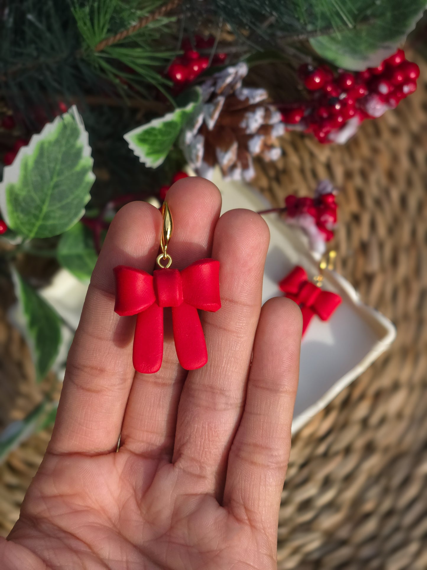 Holiday Clara | Bow Earrings