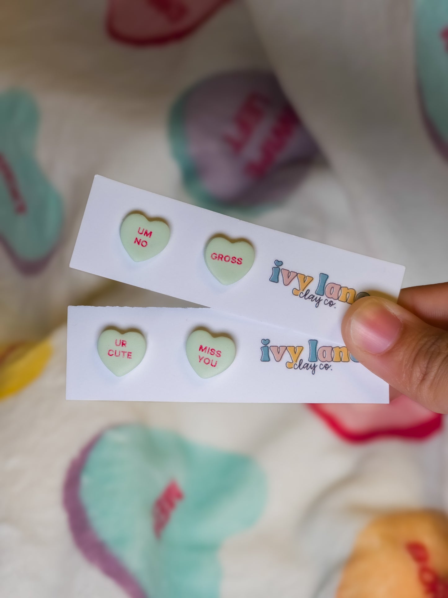 Conversation Heart Stud Earrings (2025 Version)