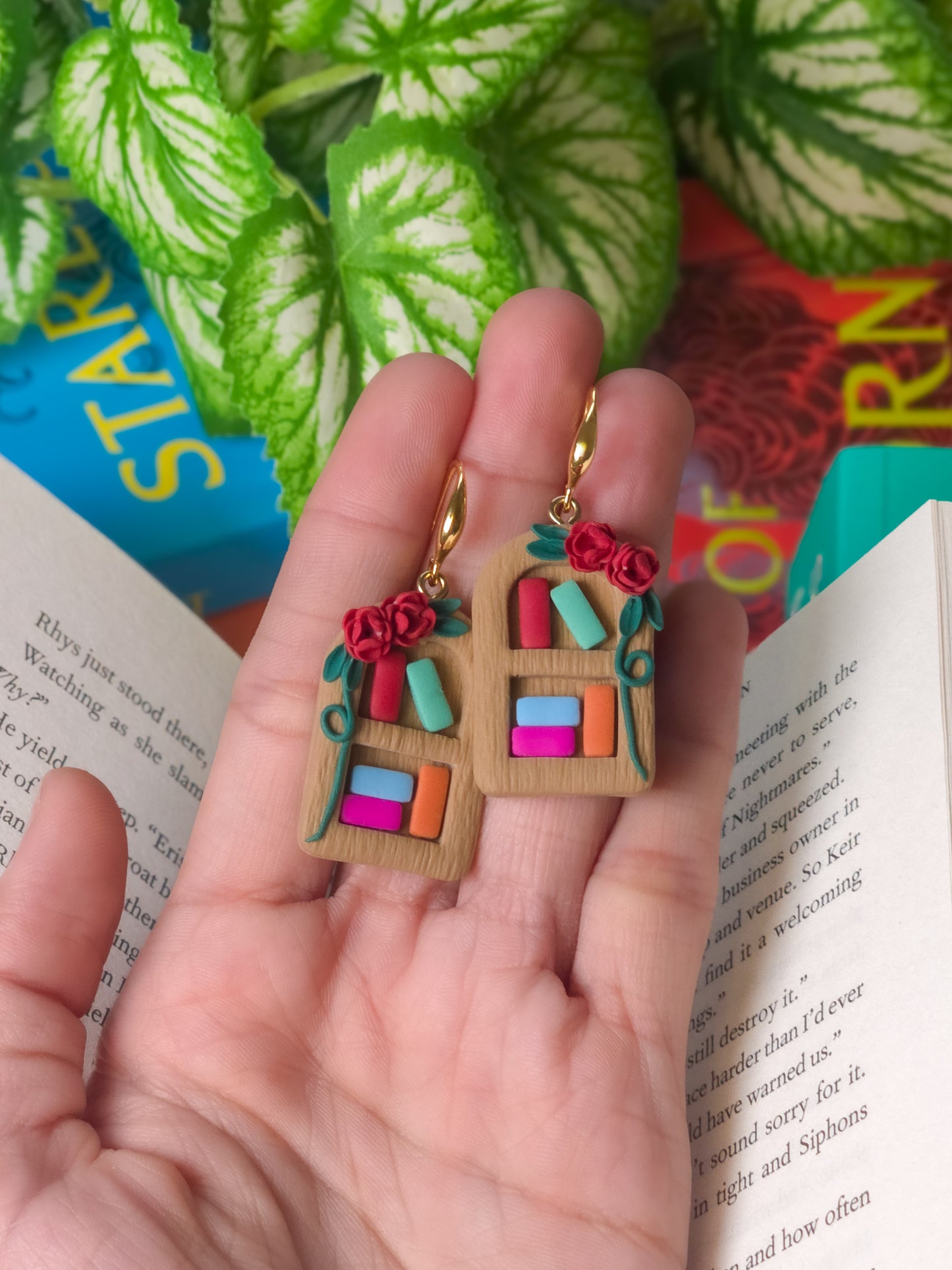 ACOTAR Bookshelf Earrings | Officially Licensed | A Court of Thorns and Roses series by Sarah J. Maas