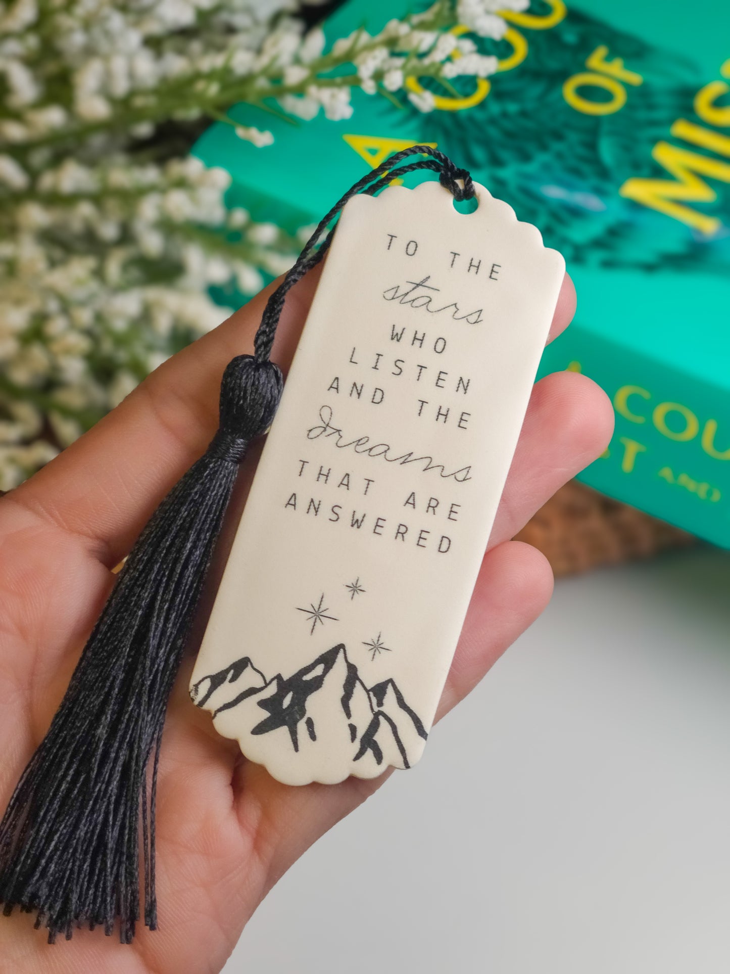 “To the stars who listen..." Quote Bookmark | Officially Licensed | A Court of Thorns and Roses series by Sarah J. Maas
