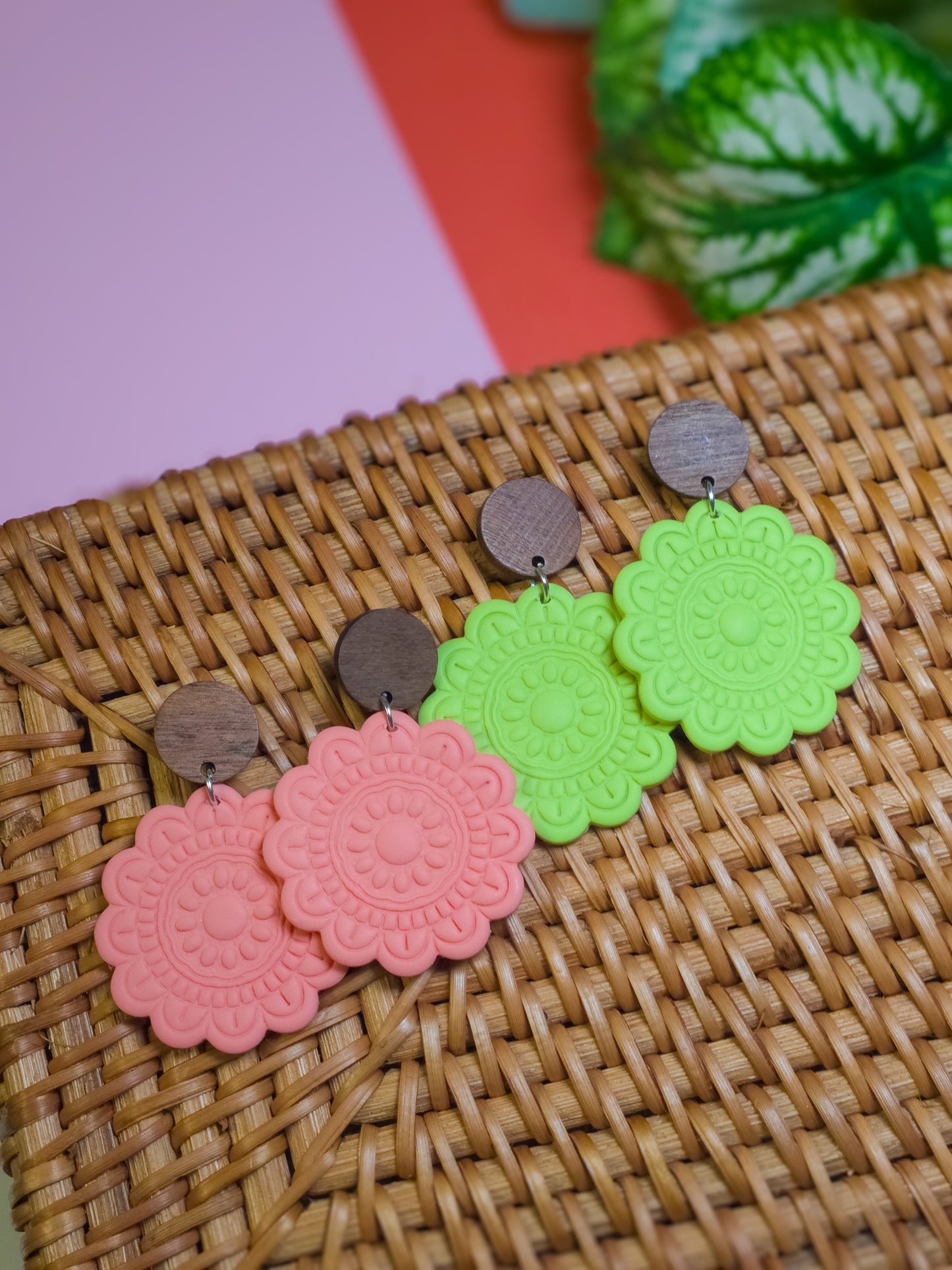 Mandala Earrings (Bright)