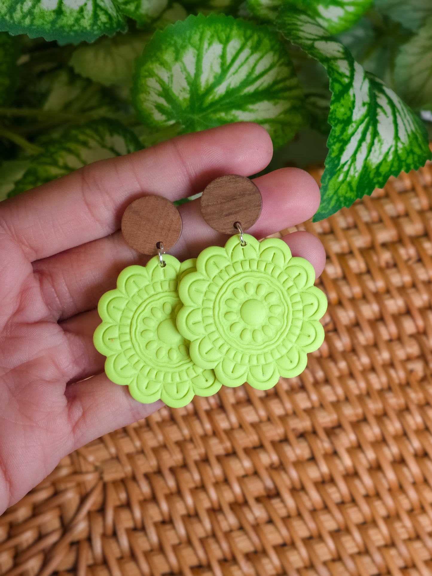 Mandala Earrings (Bright)