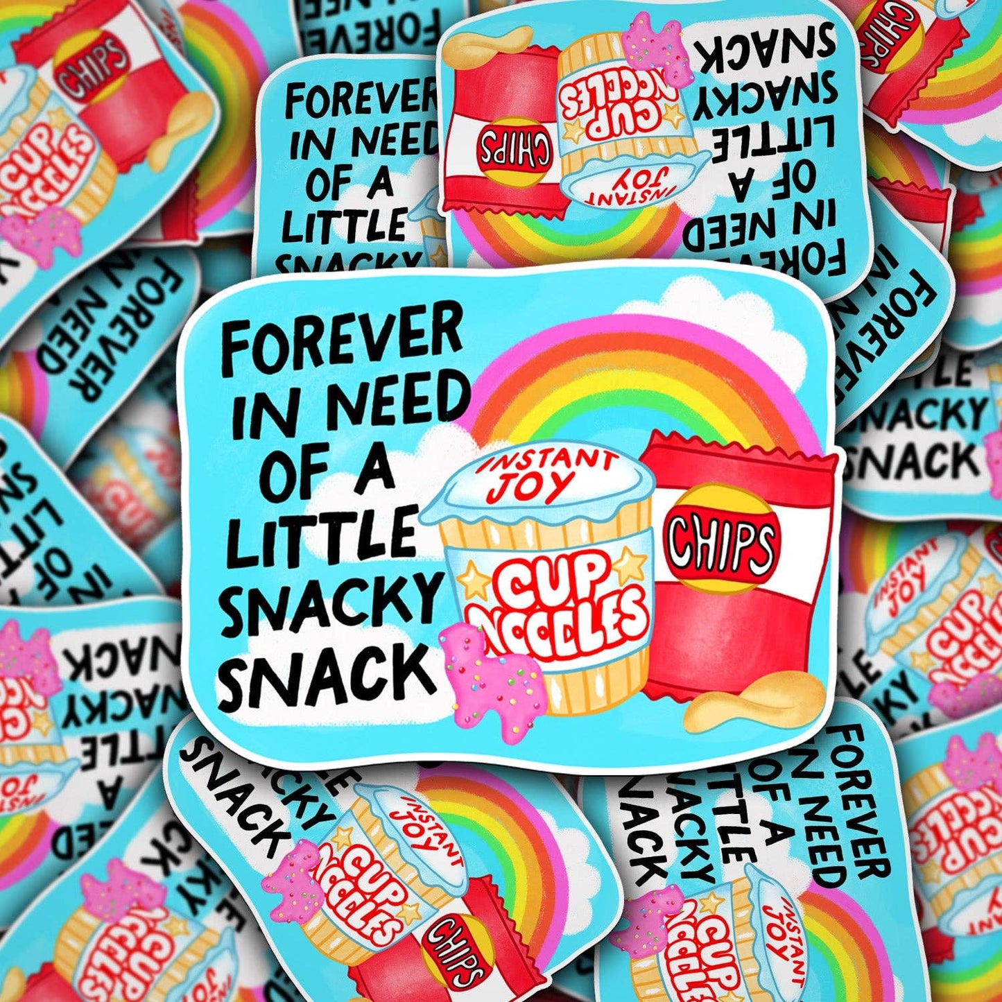 Forever In Need Of A Little Snacky Snack | Waterproof Vinyl Sticker