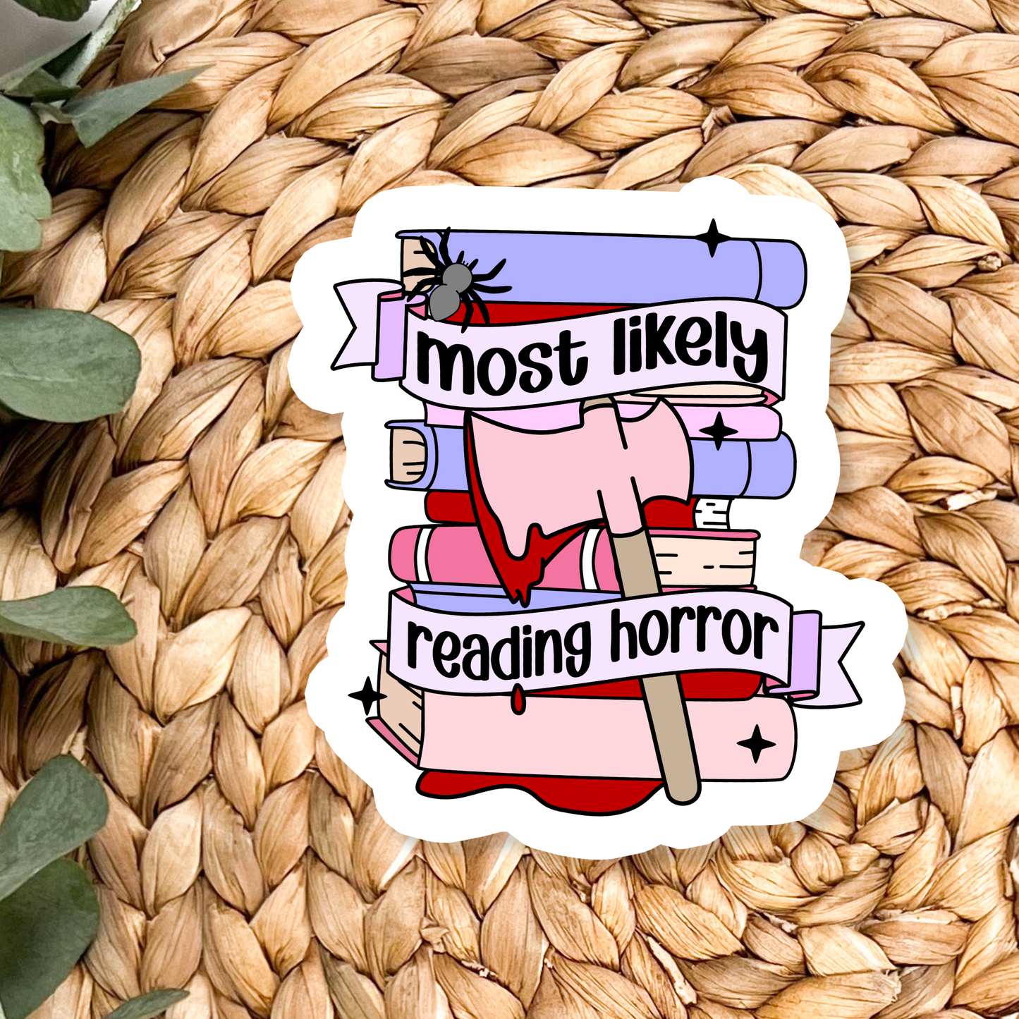Most Likely Reading Horror | Waterproof Vinyl Sticker