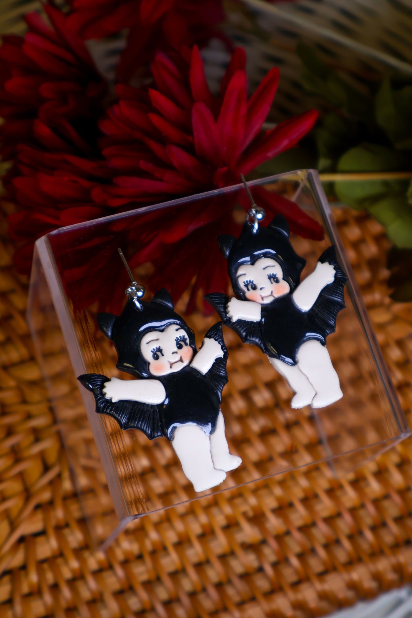 Kewpie Earrings | Bat Costume