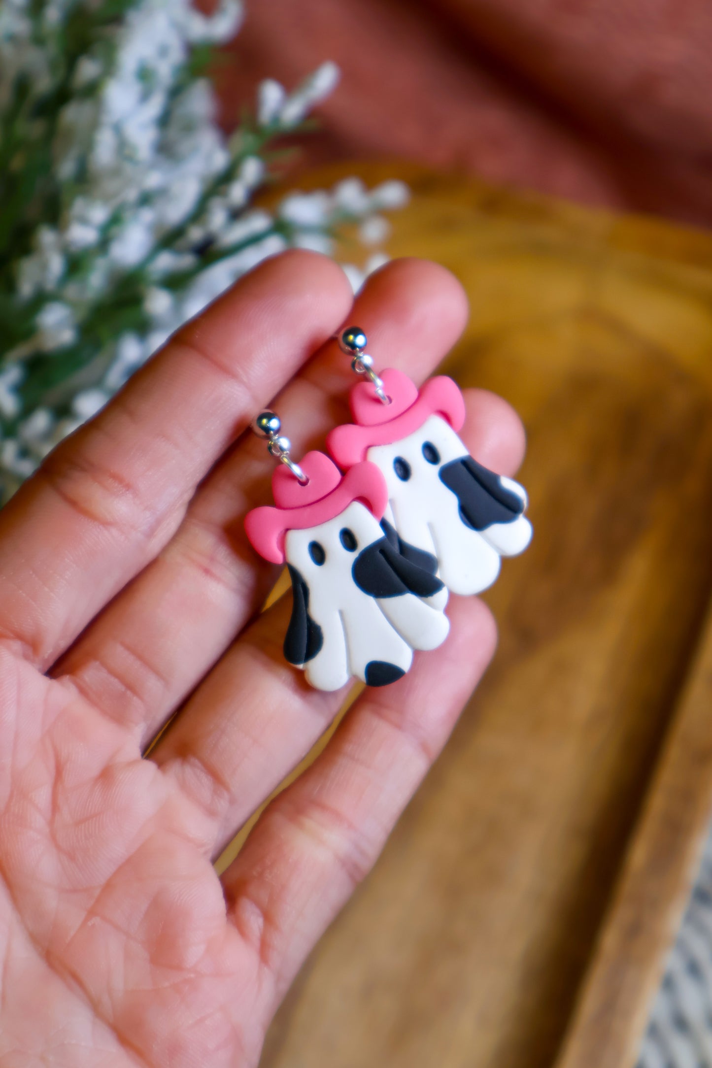 Cowgirl Ghost Earrings