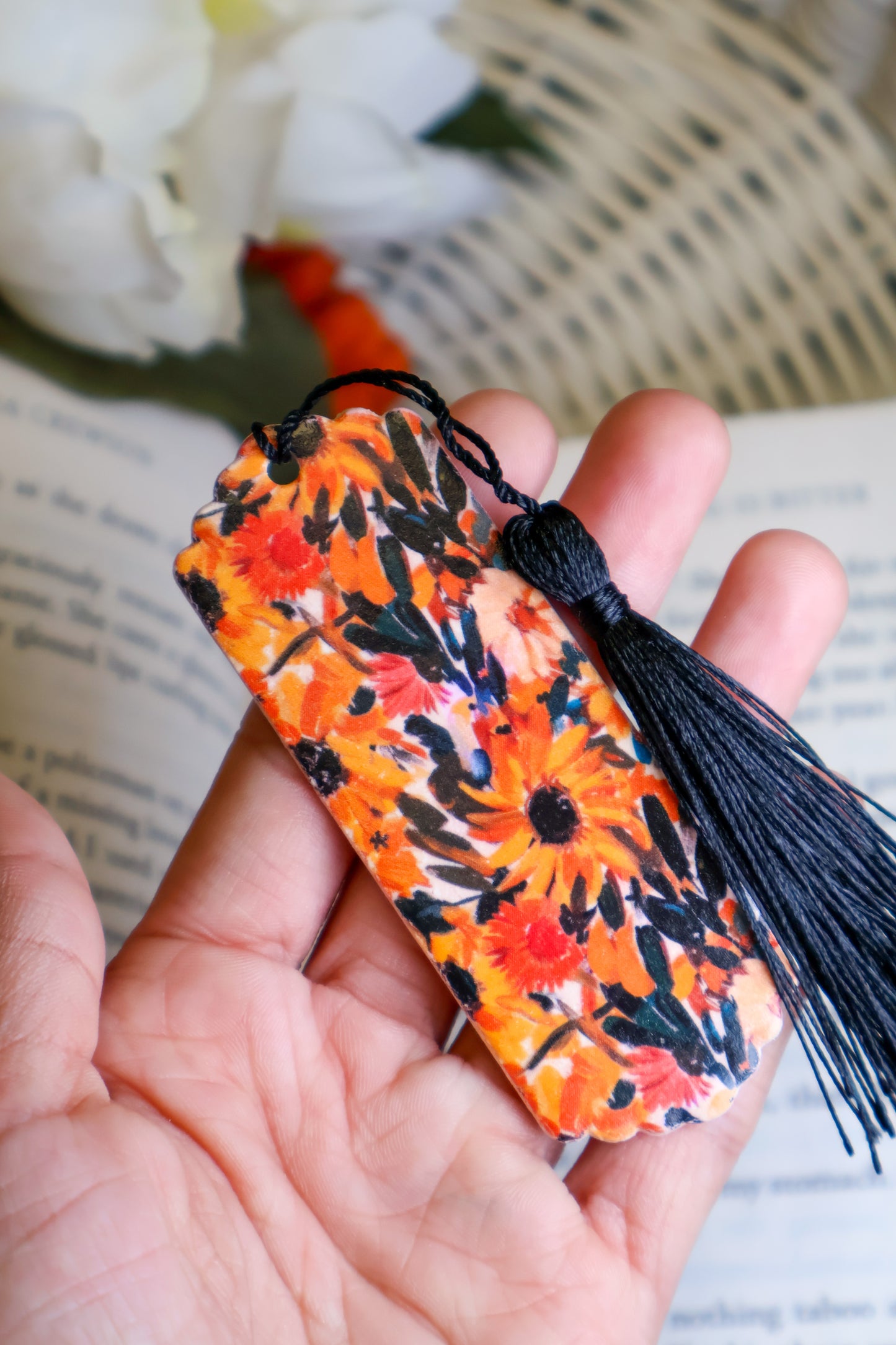 Sunflower Painting Bookmark