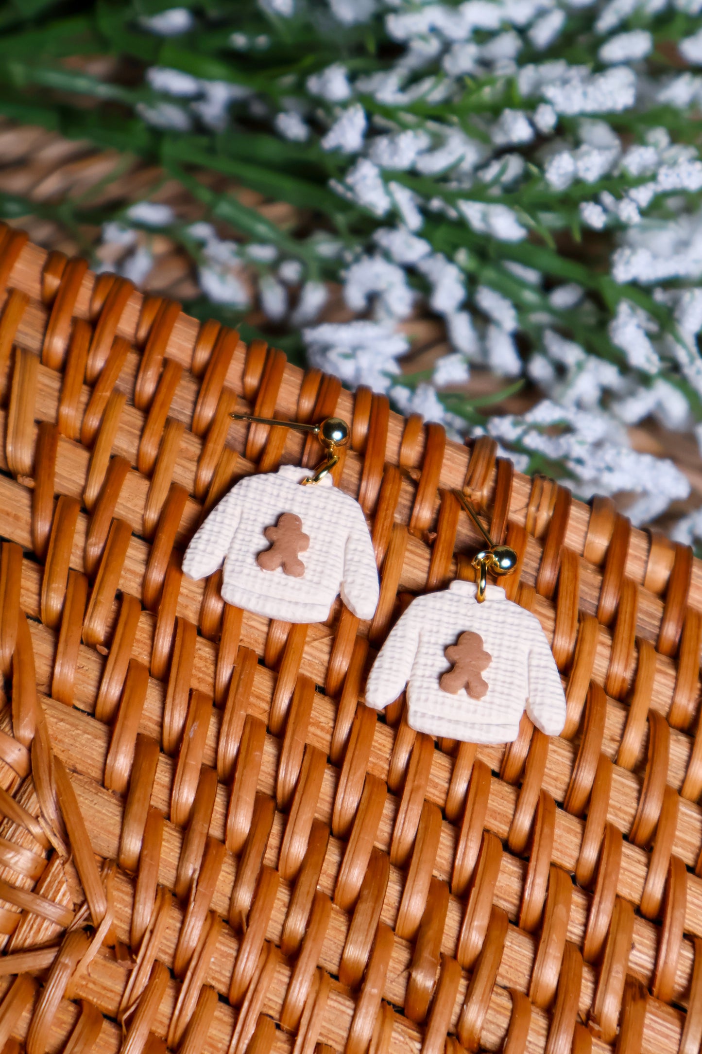 Gingerbread Sweater Earrings