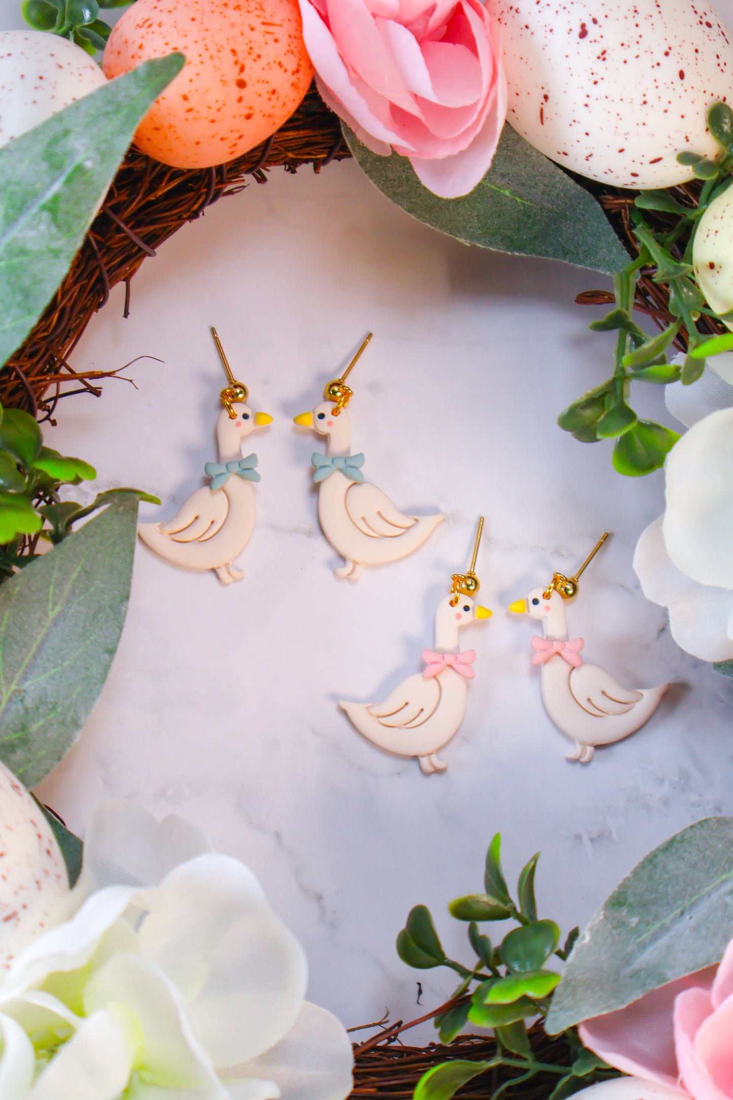 Vintage Goose Earrings