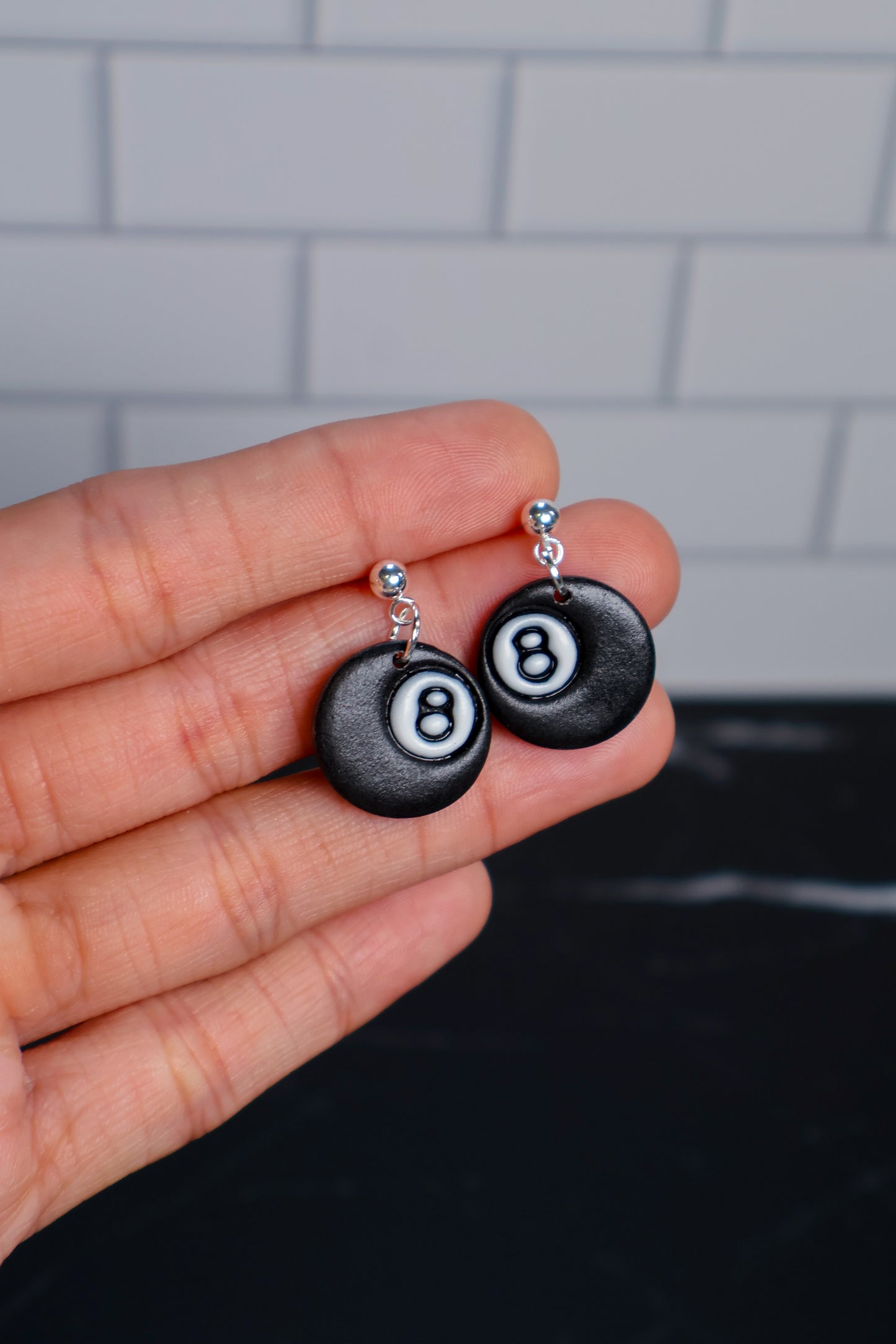 8 Ball Earrings