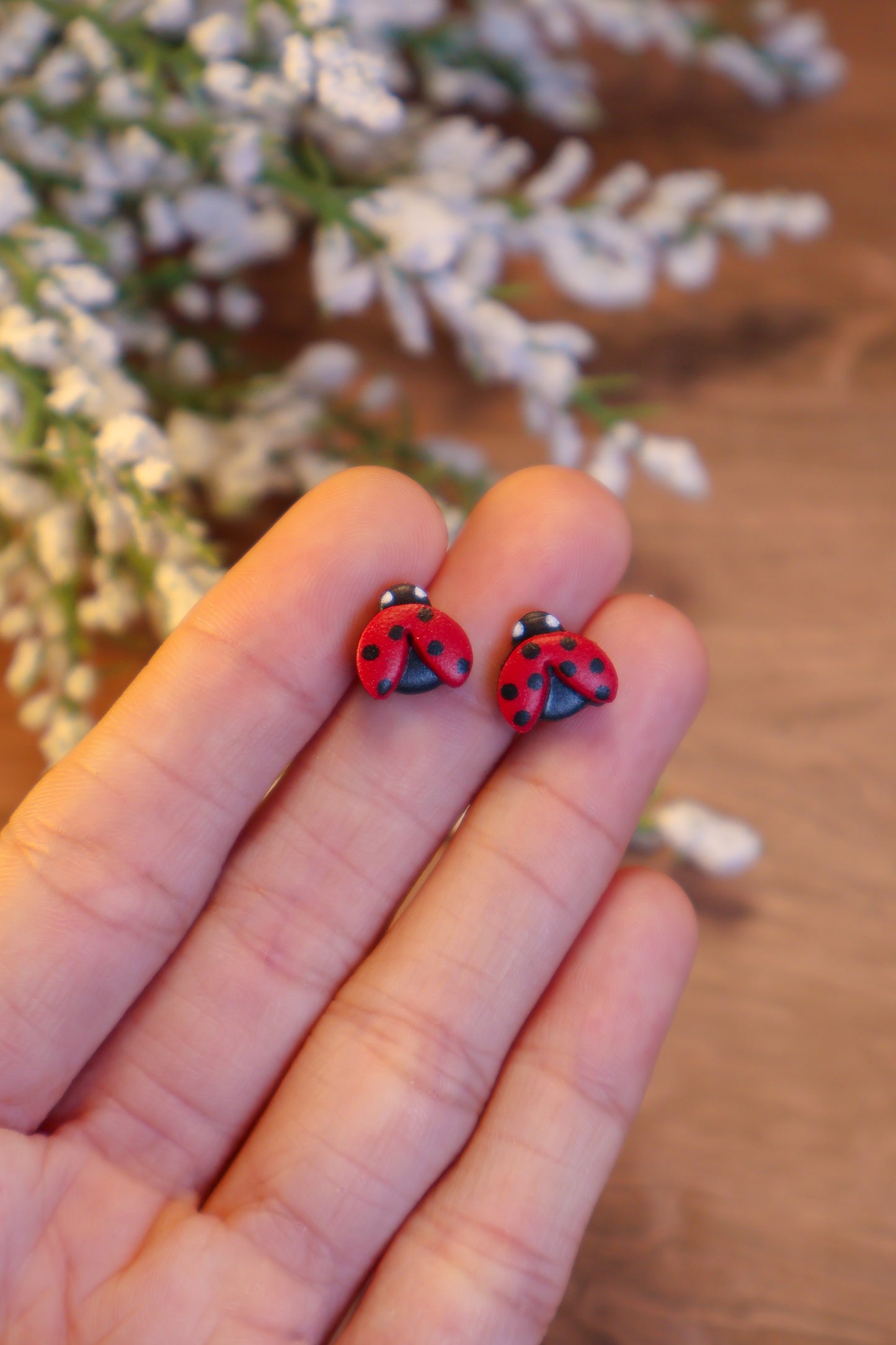 Little Ladybug Stud Earrings