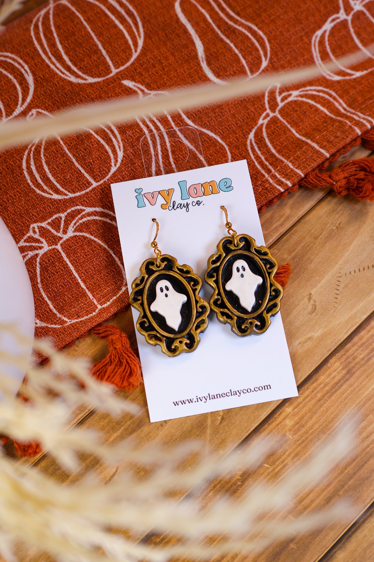 Vintage Ghost Frame Earrings