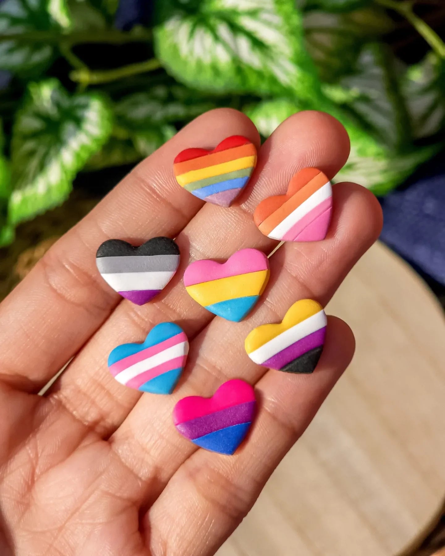 Pride Hearts - Shoe Charms