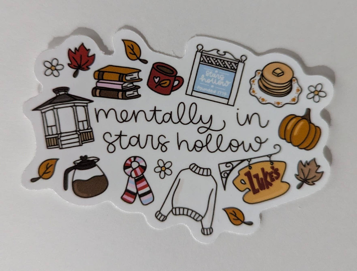 Mentally in Stars Hollow | Waterproof Vinyl Sticker