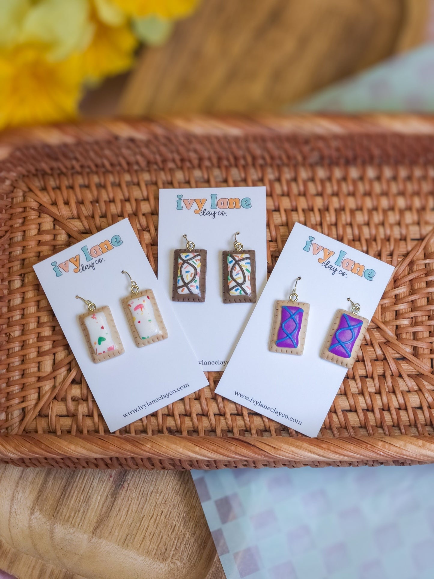 Frosted Toaster Pastry Earrings