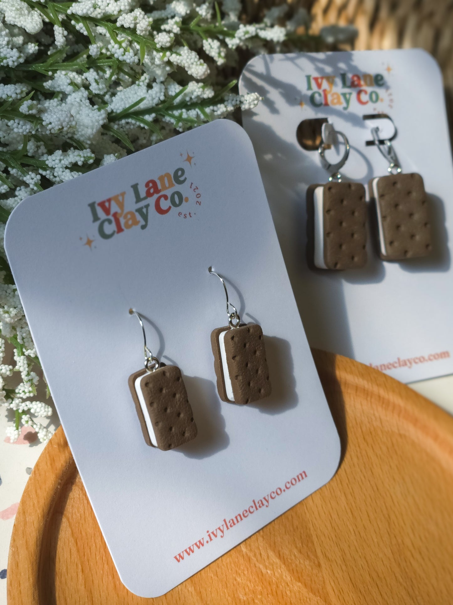 Ice Cream Sandwich Earrings