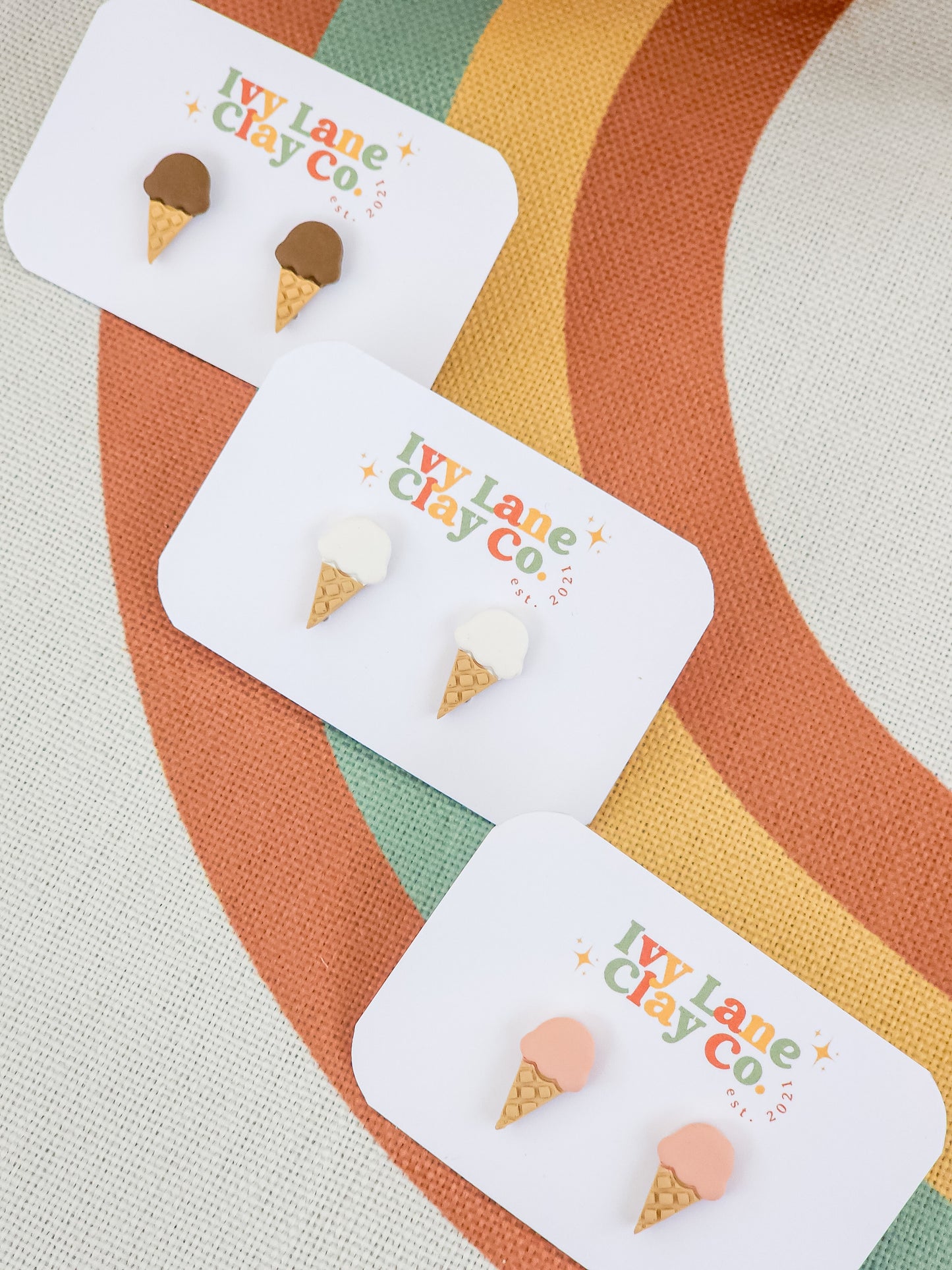 Ice Cream - Stud Earrings