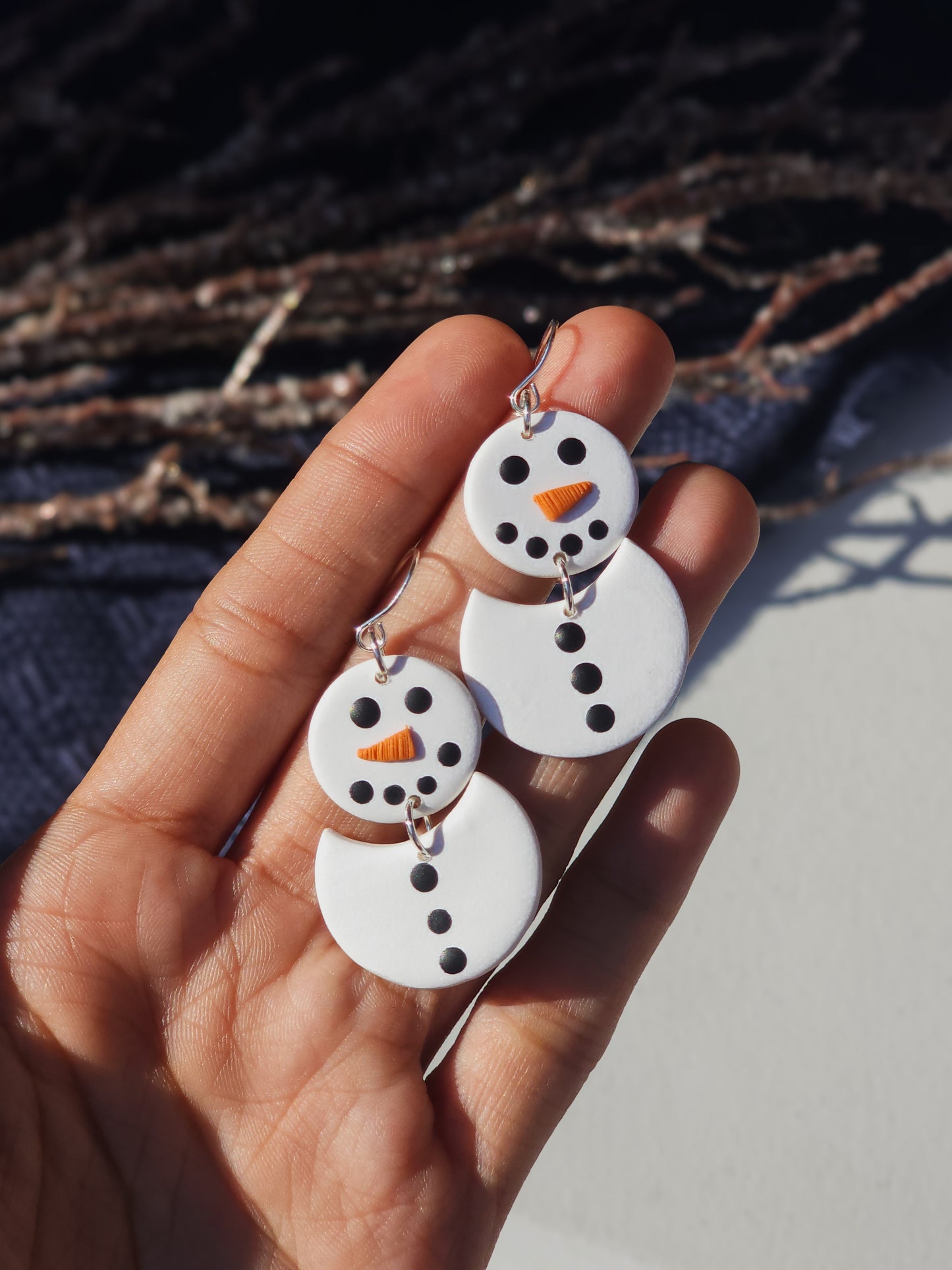 Snowman Earrings