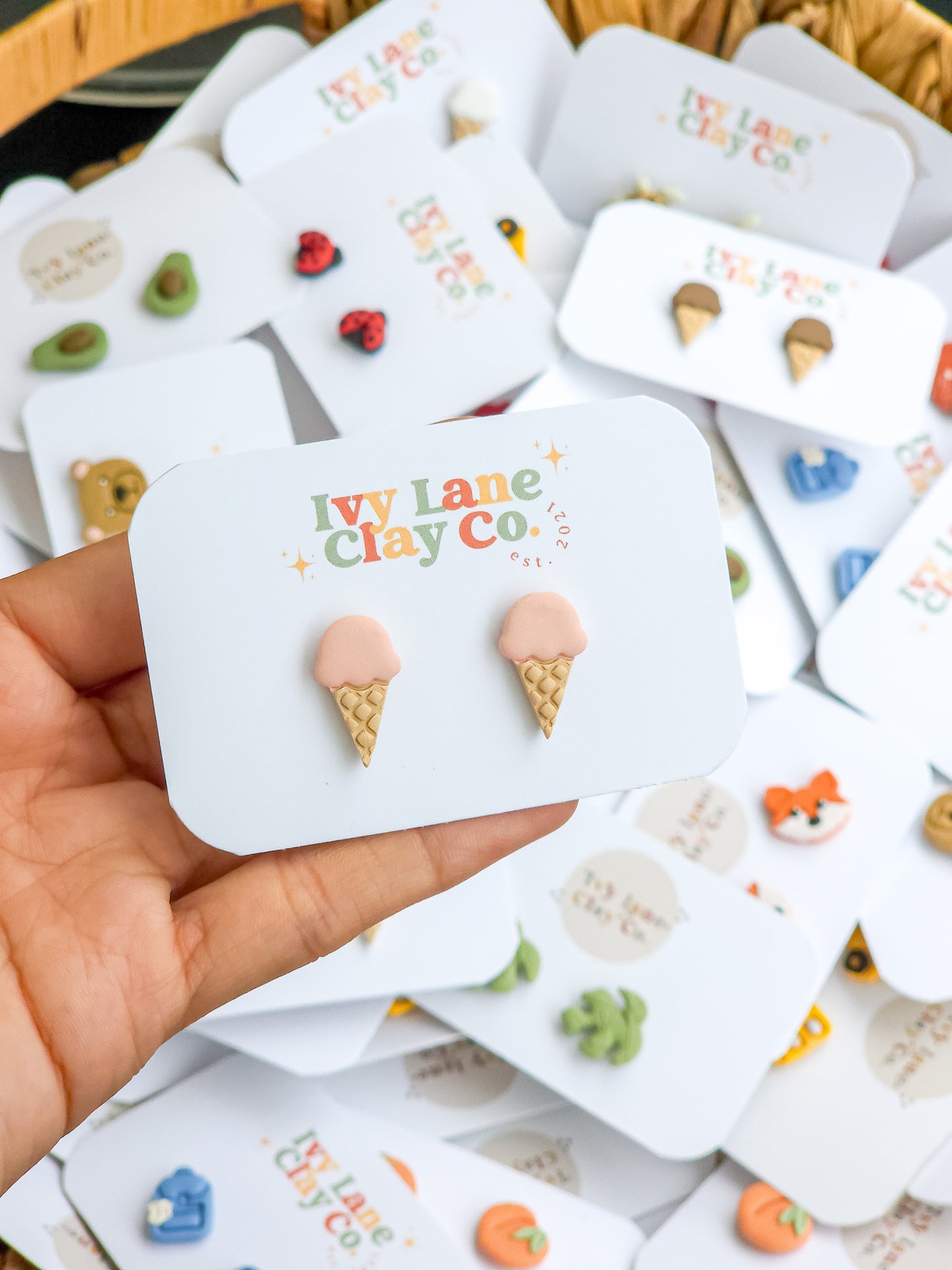 Ice Cream - Stud Earrings