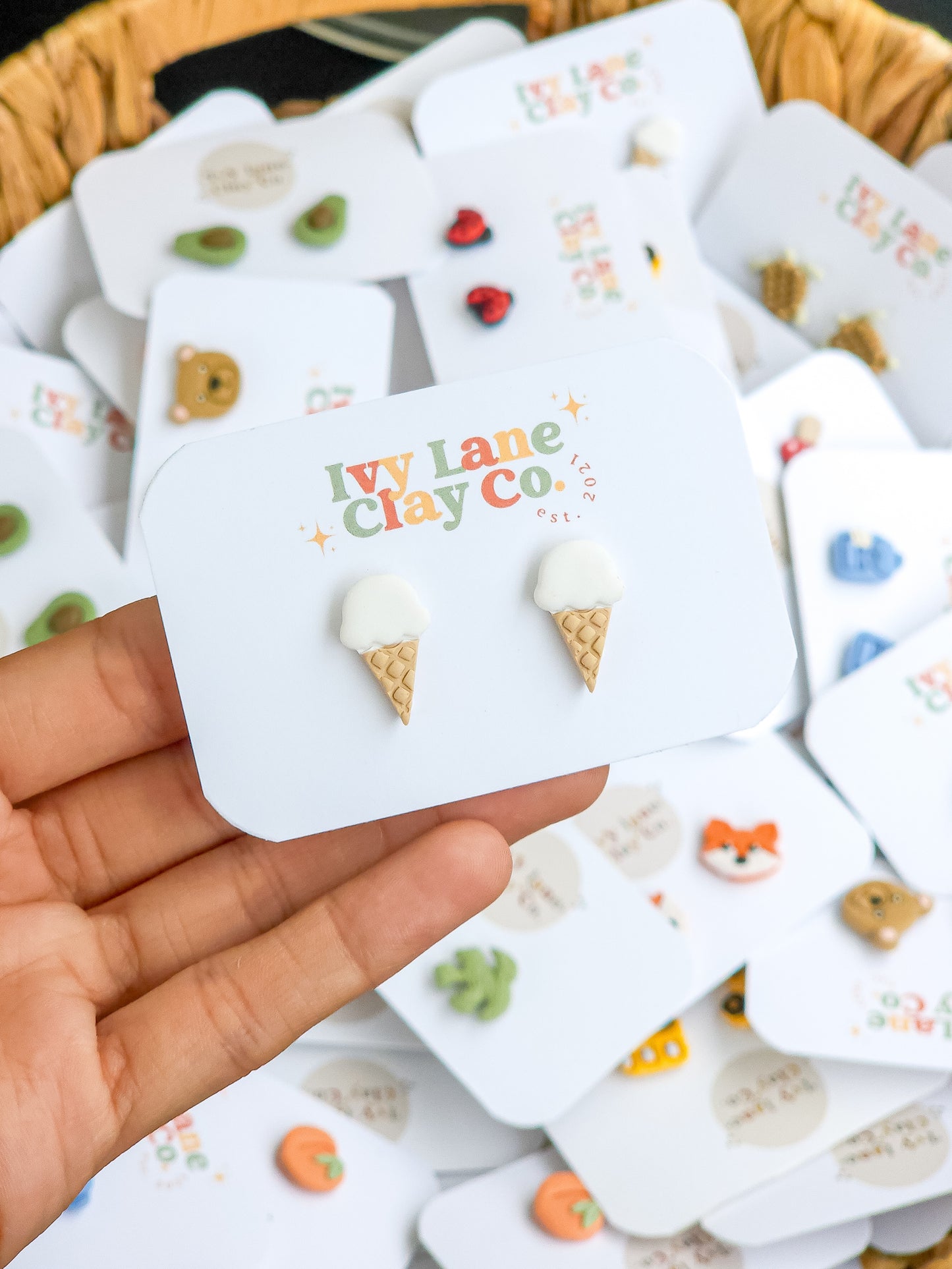 Ice Cream - Stud Earrings
