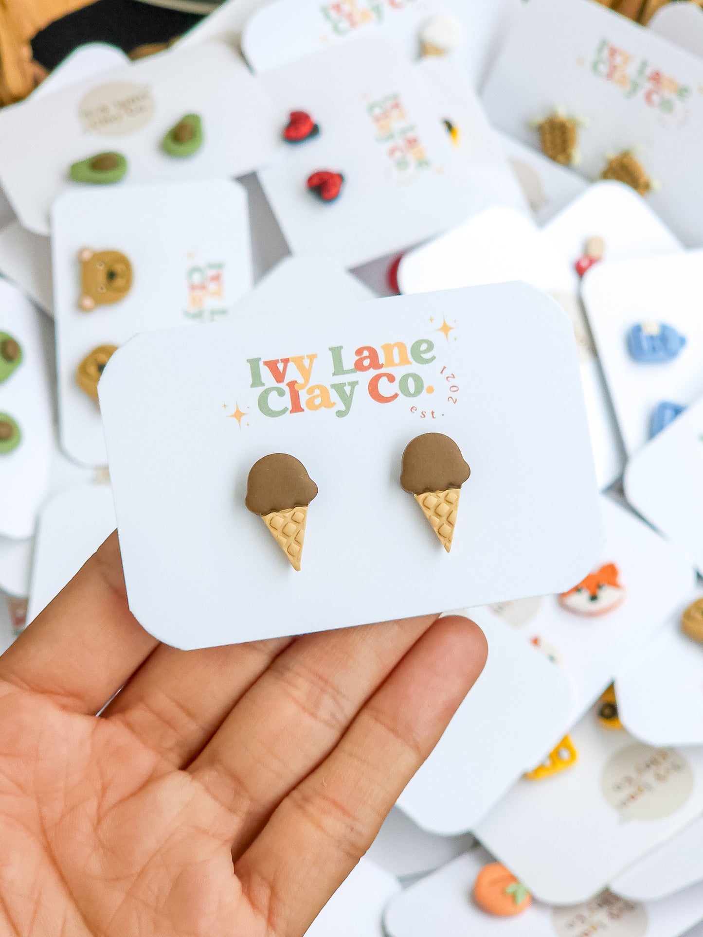 Ice Cream - Stud Earrings