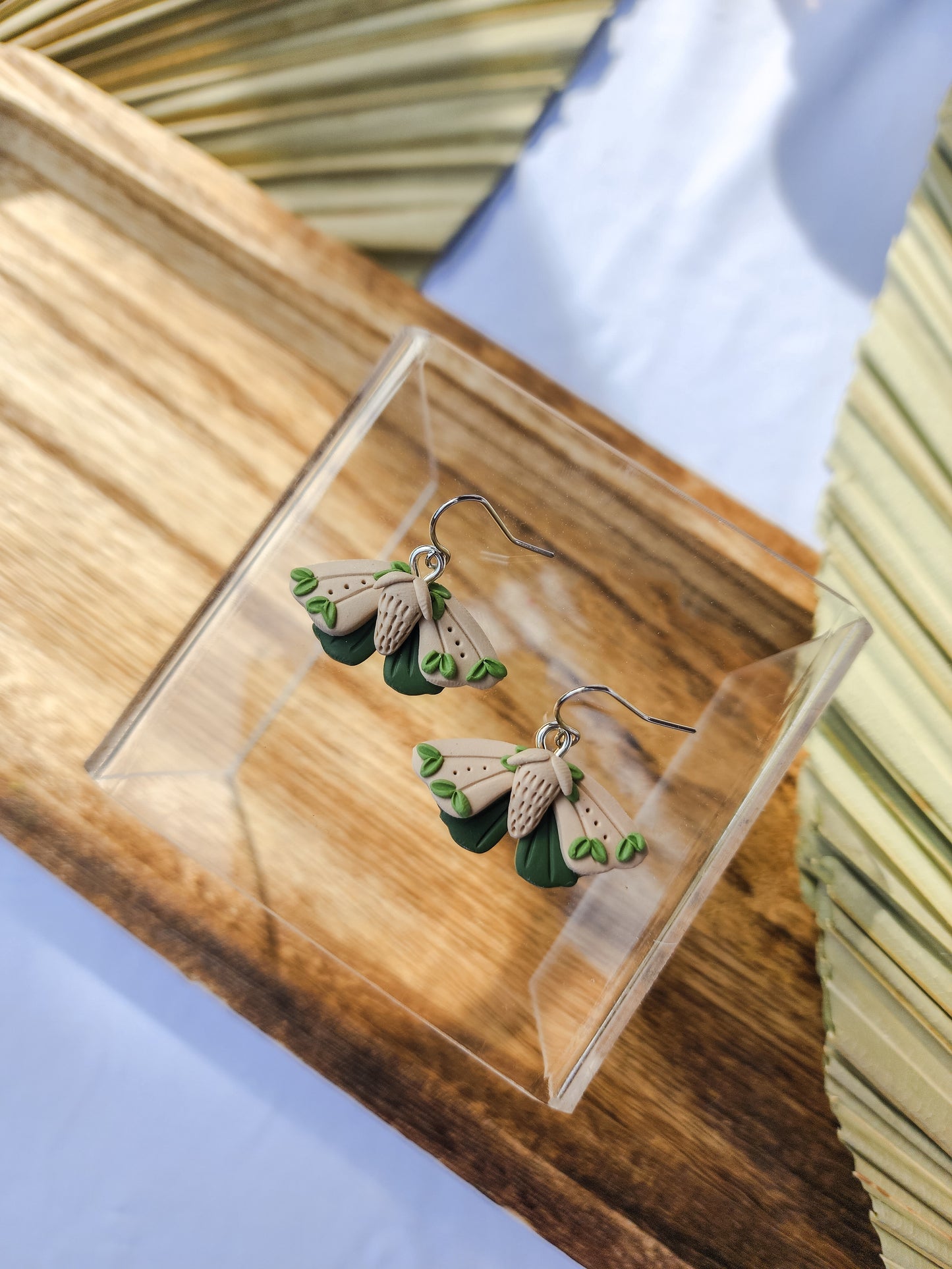 Garden Moth Earrings