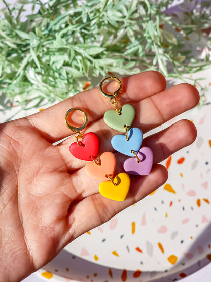 Rainbow Heart Huggies