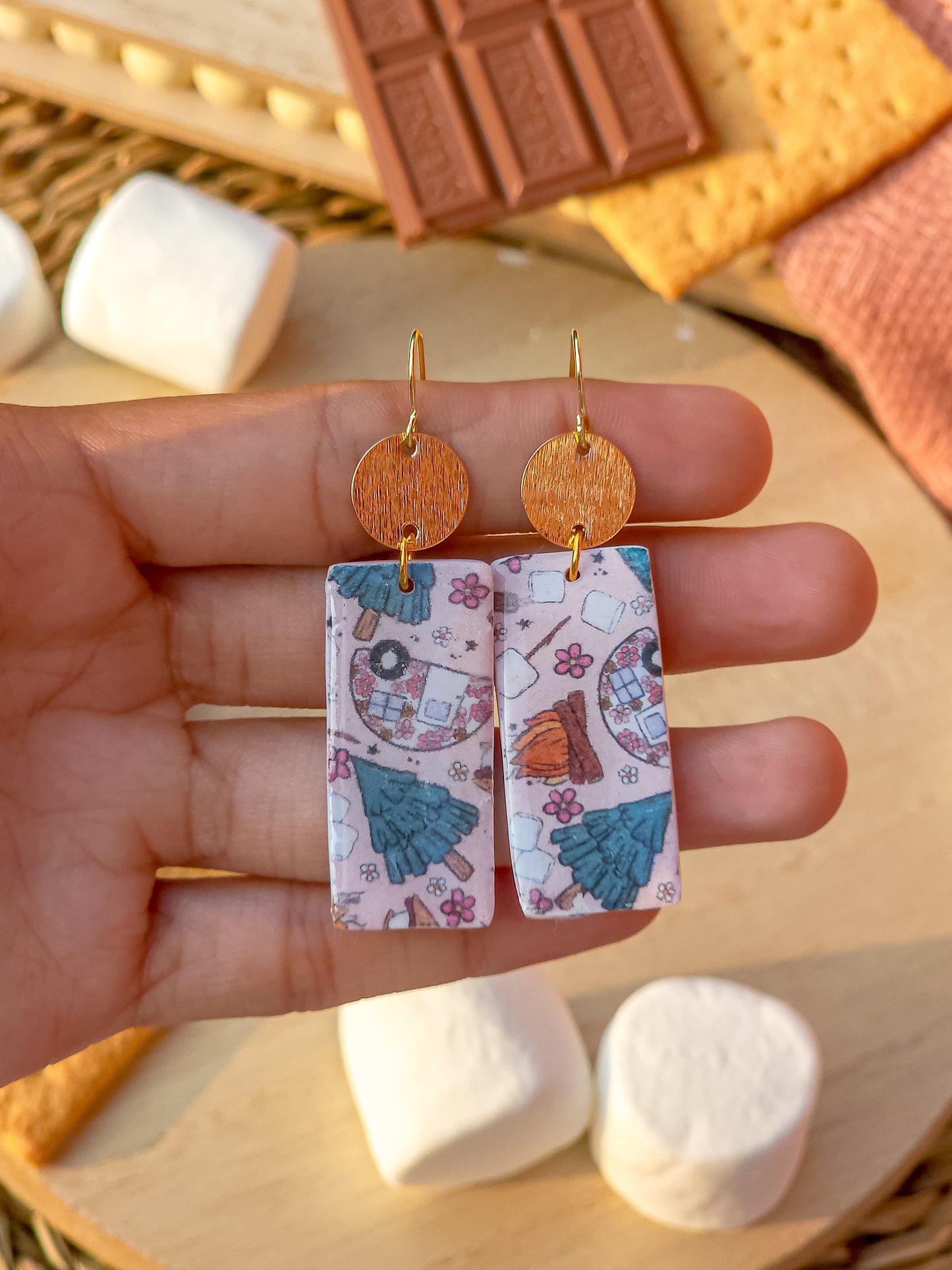 "Glamping" Pattern Earrings