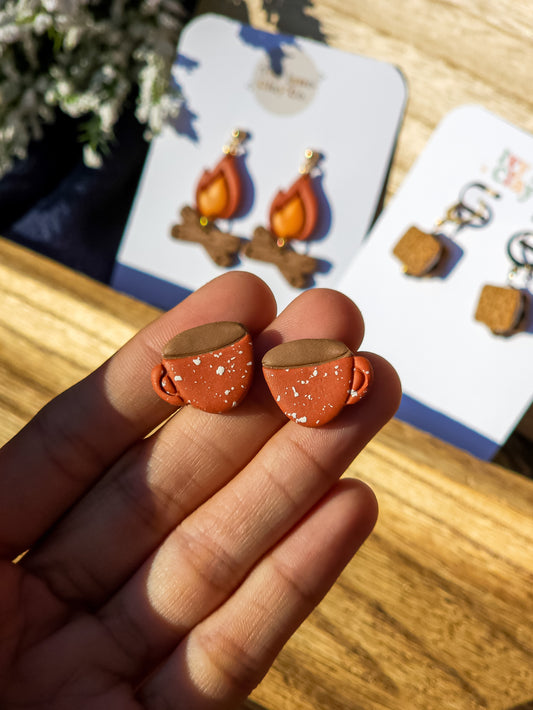 Campside Cocoa - Stud Earrings