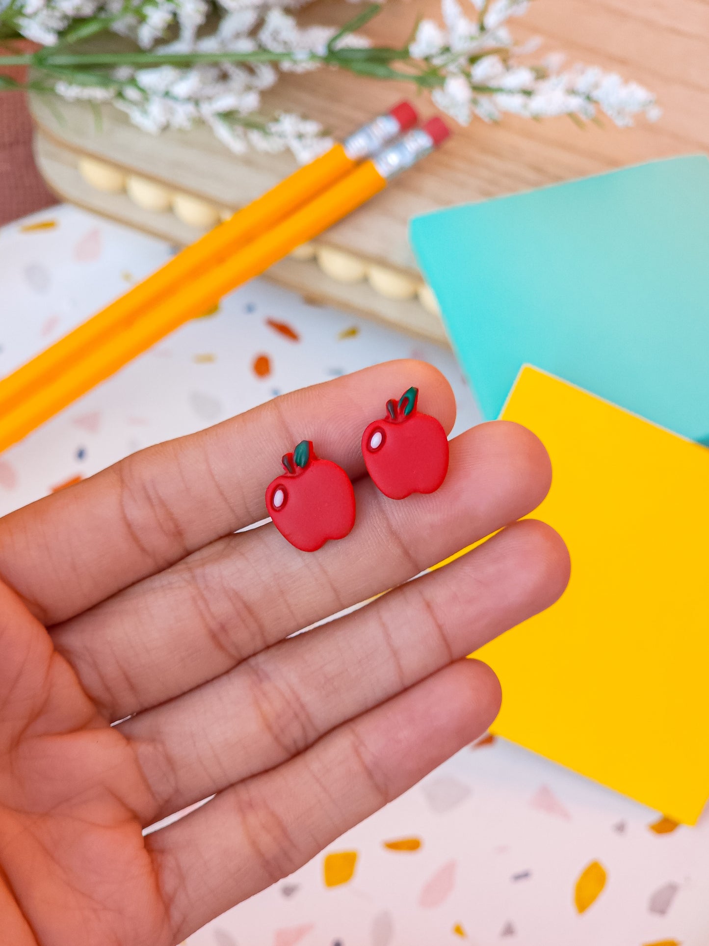 Little Apples -  Stud Earrings