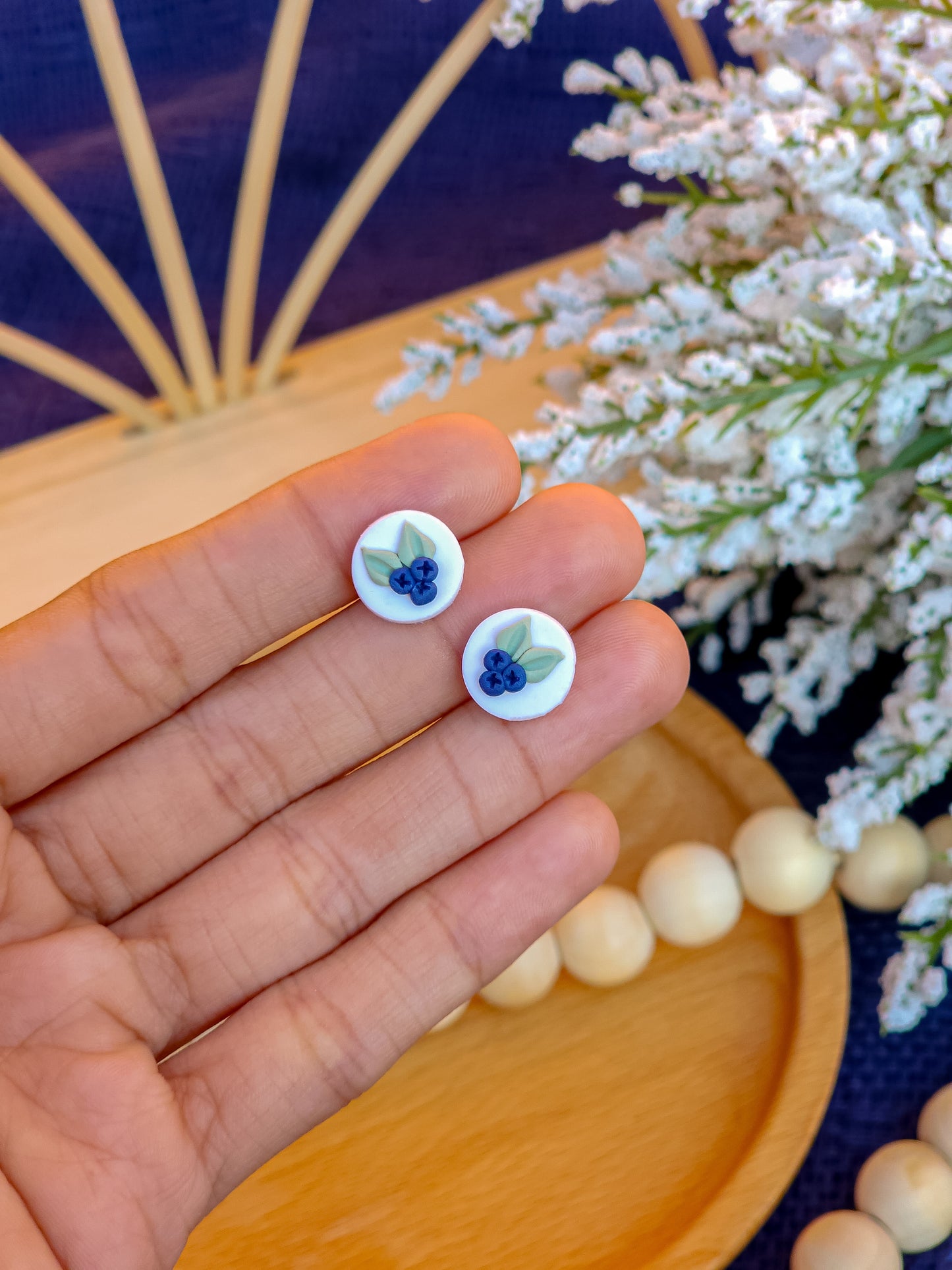 Blueberry - Stud Earrings