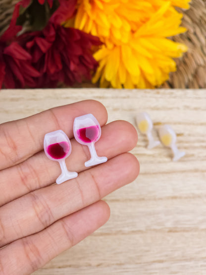 Wine Glasses - Stud Earrings