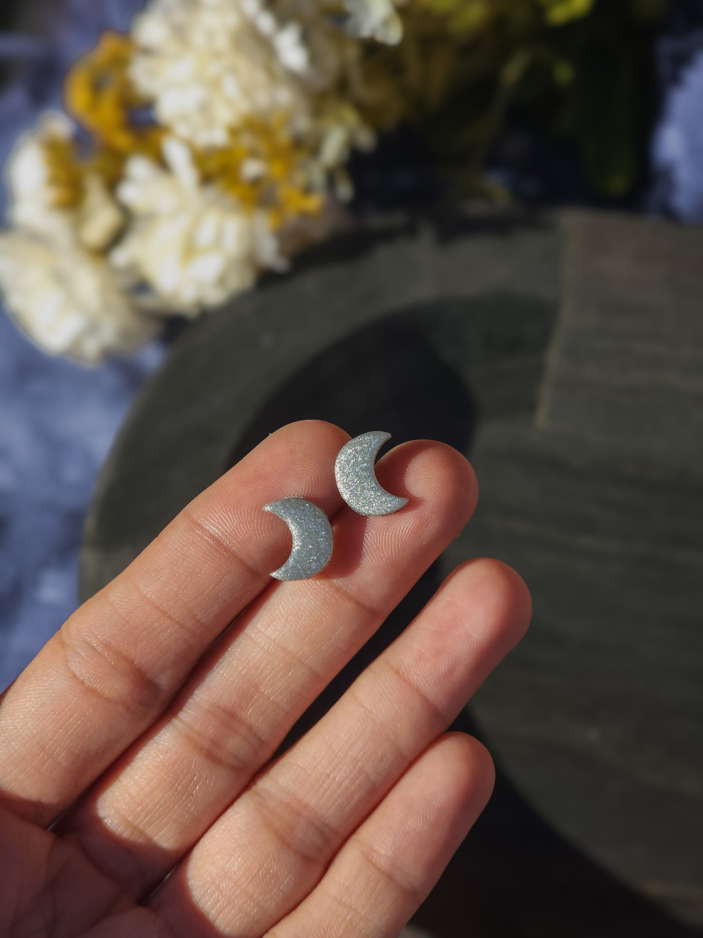 Little Moons - Stud Earrings