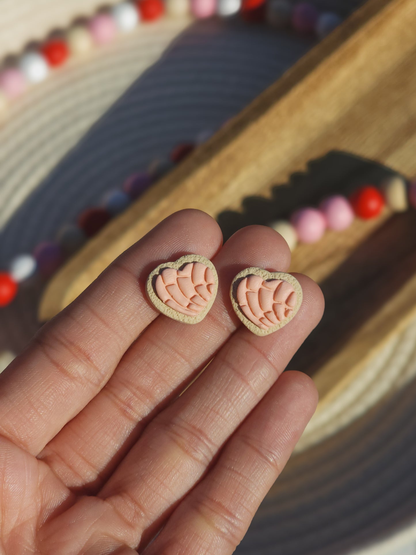 Heart Concha - Stud Earrings