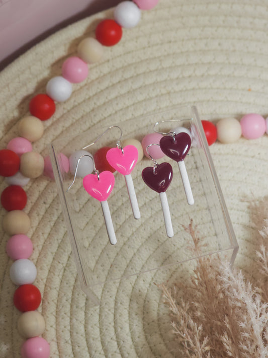 Heart Lollipop Earrings