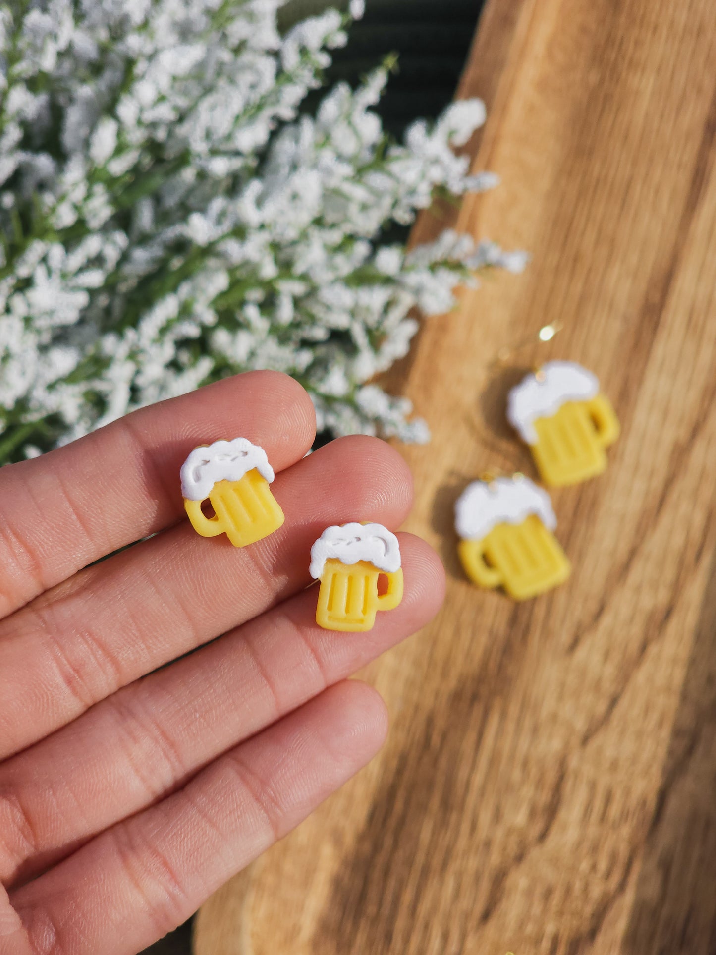Beer Mug Stud Earrings