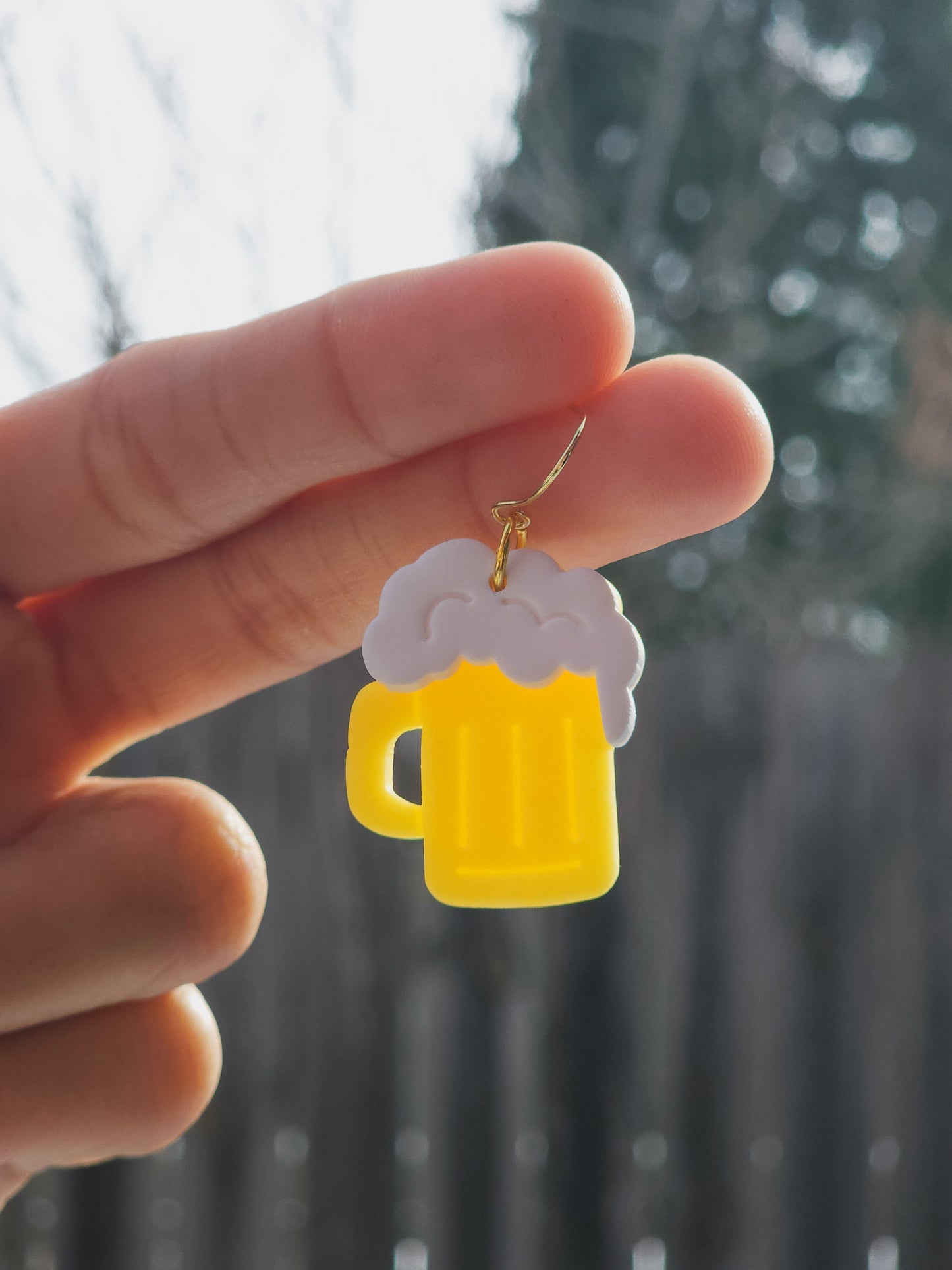 Beer Mug Earrings