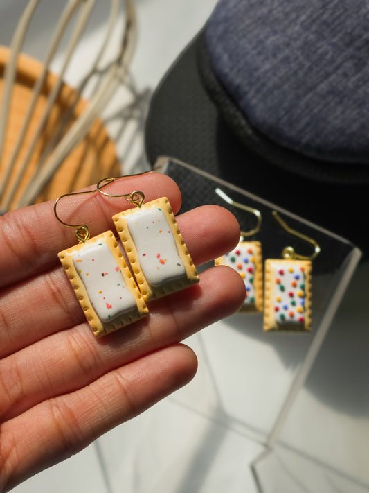 Frosted Toaster Pastry Earrings