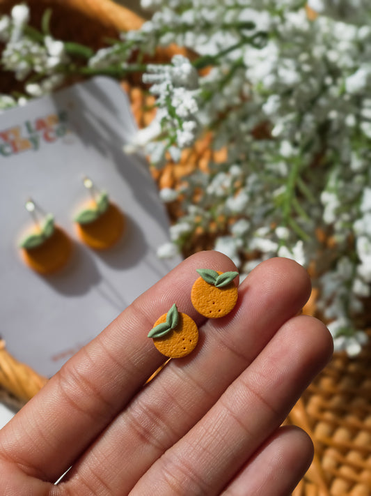 Little Orange Stud Earrings