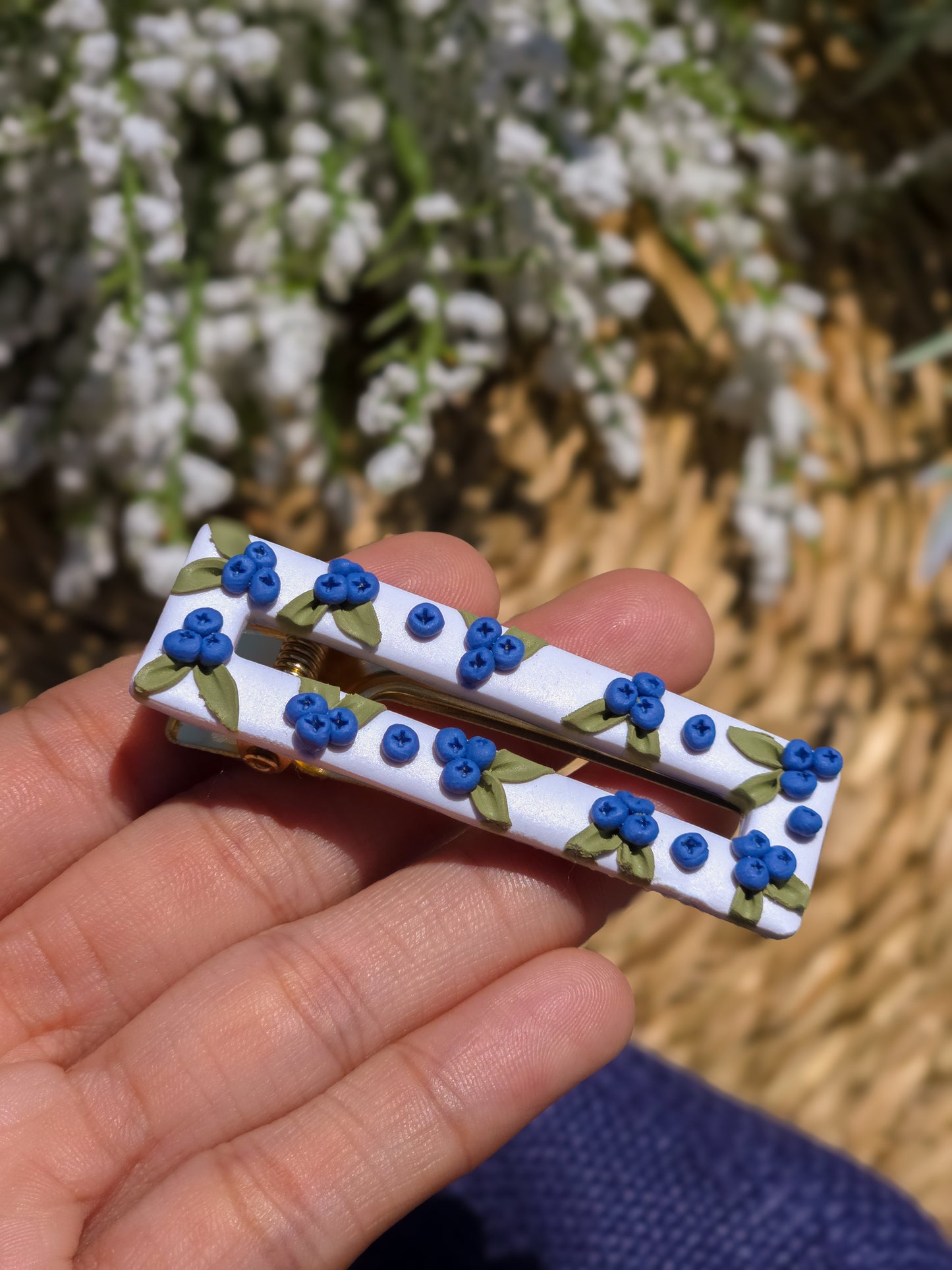 Blueberry Barrette