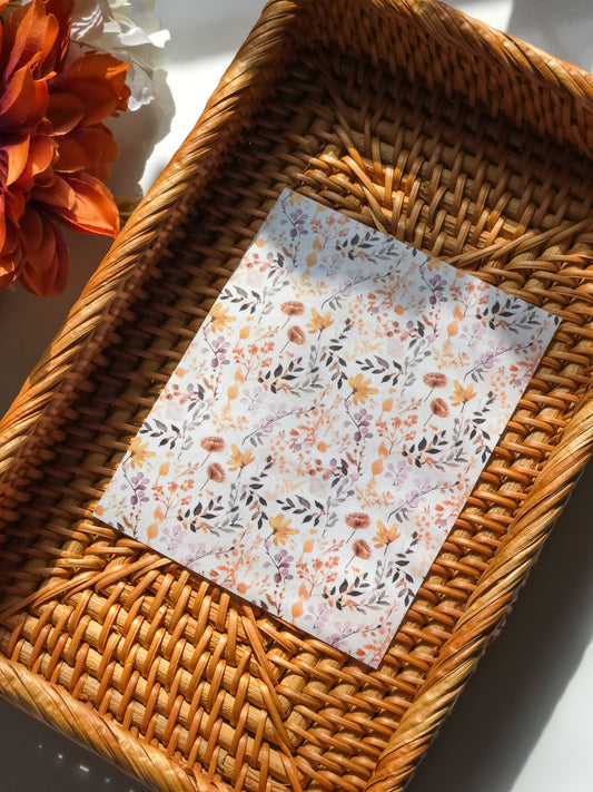 Fall Floral #2 - Transfer Sheet