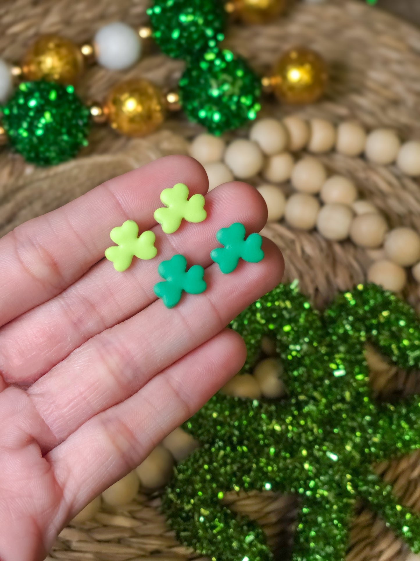 Shamrock Stud Earrings