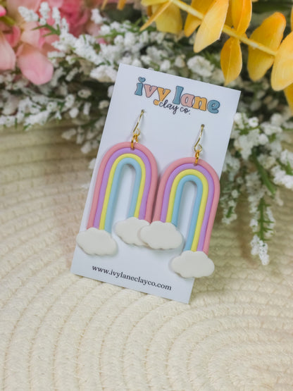 Pastel Rainbow Earrings