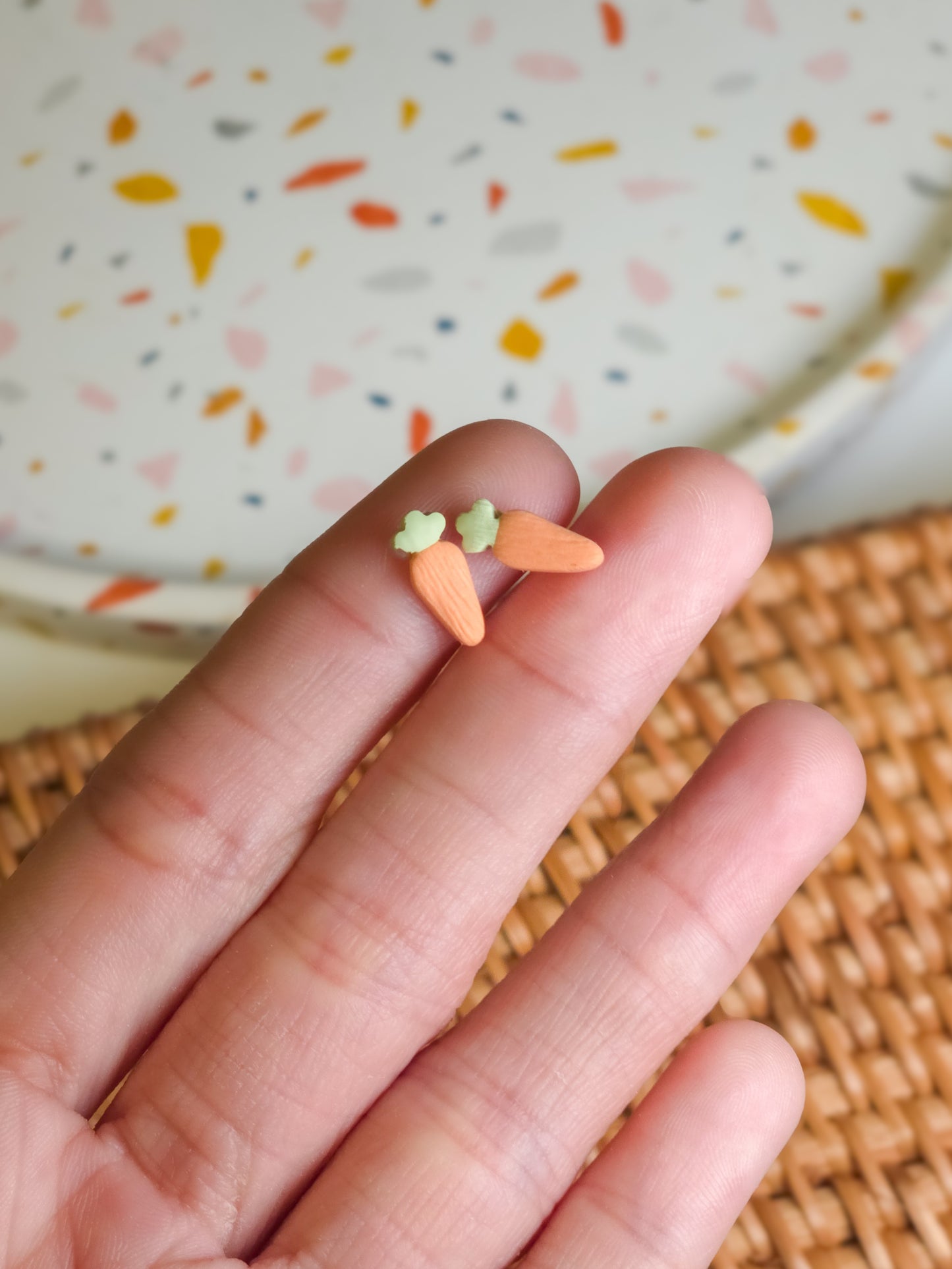 Carrot Stud Earrings