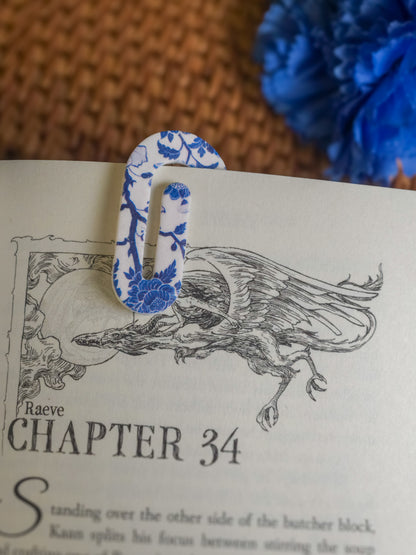 Paperclip Bookmark | Chinoiserie Pattern